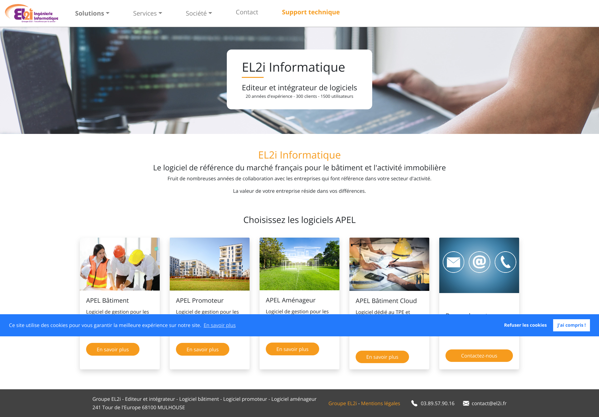 Aperçu du site