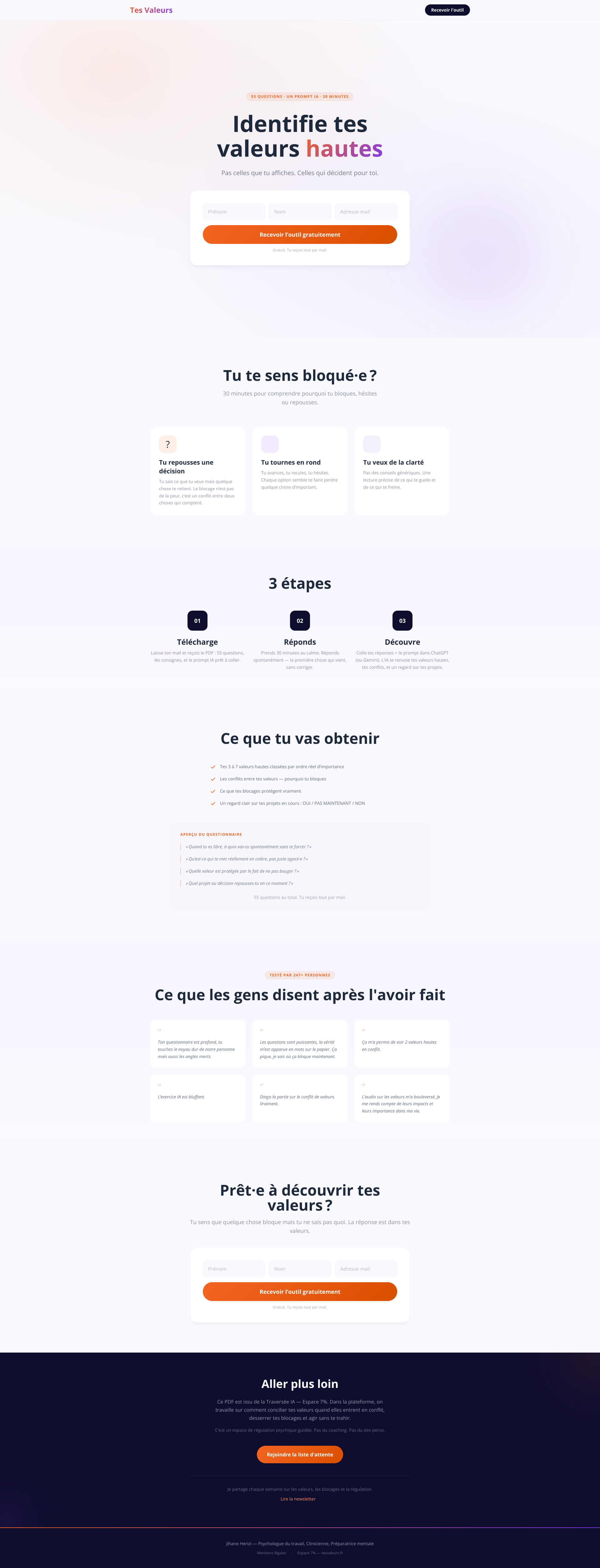 Aperçu du site