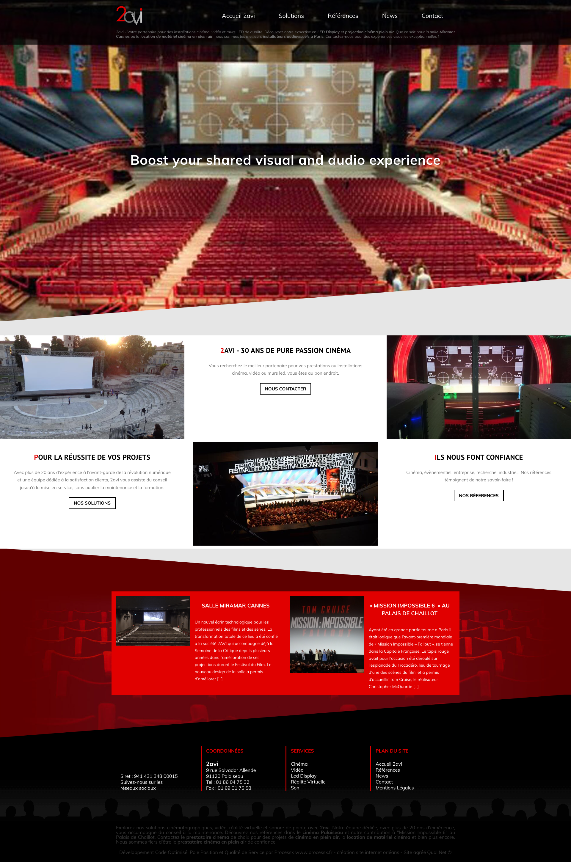 Aperçu du site