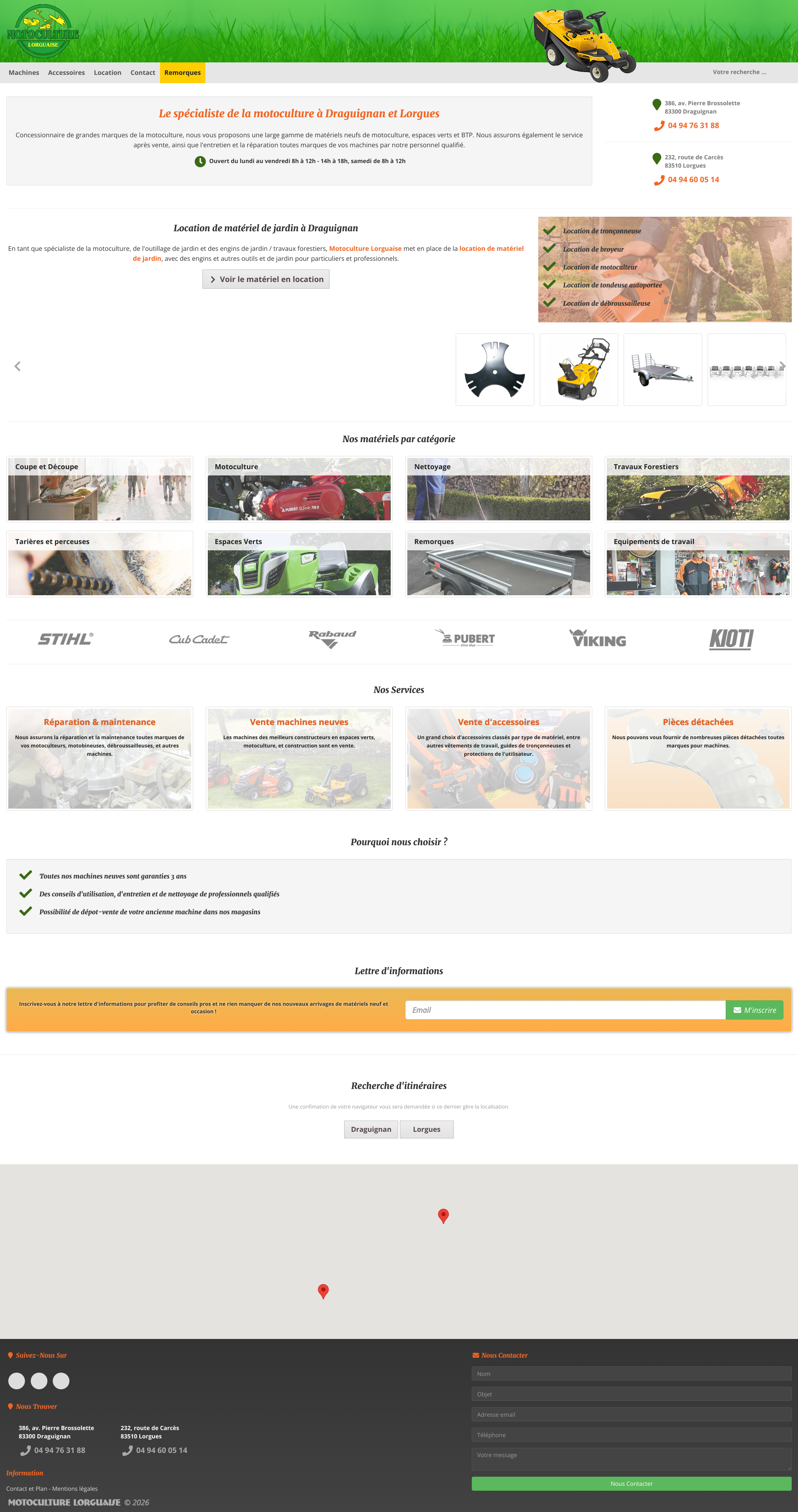 Aperçu du site