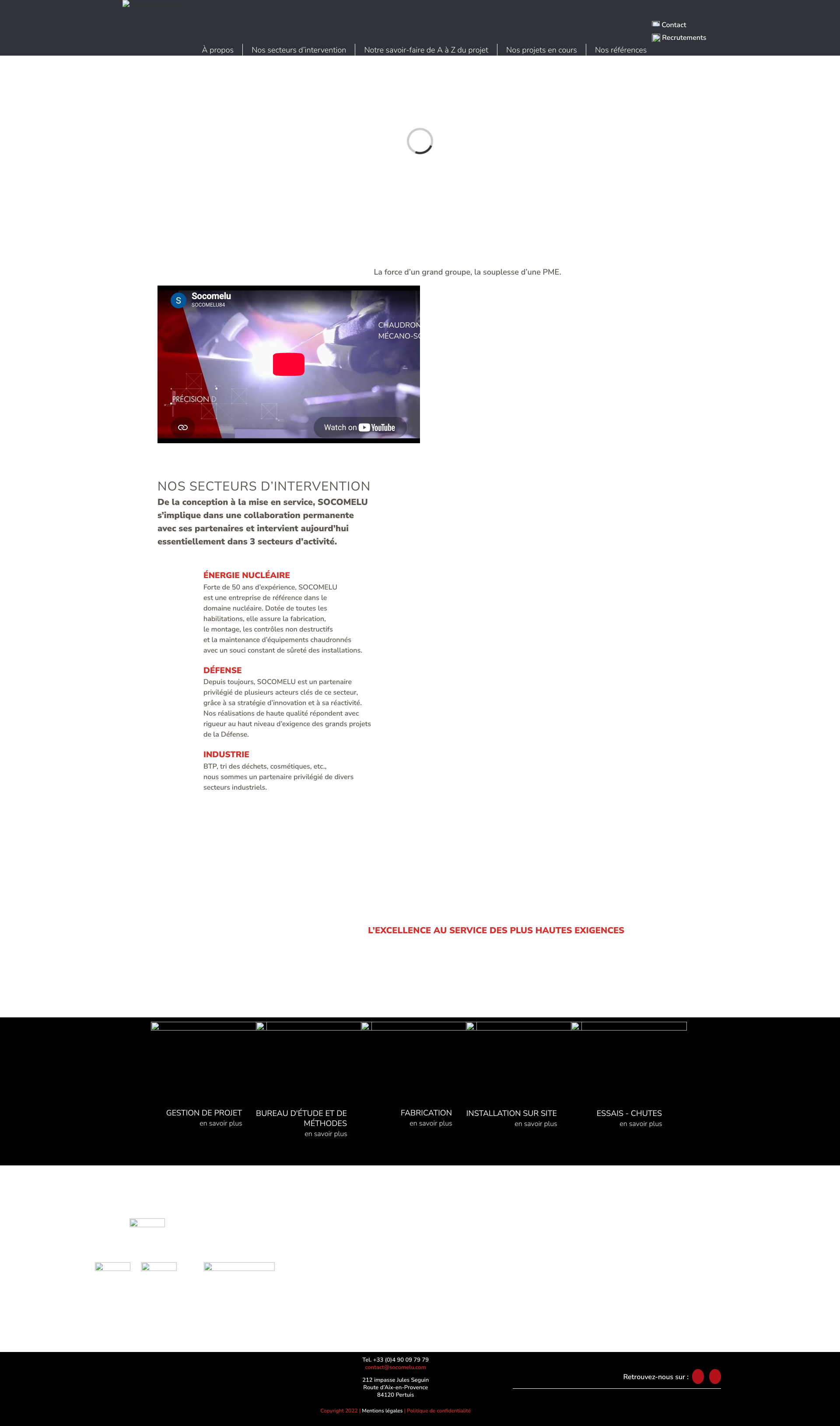 Aperçu du site