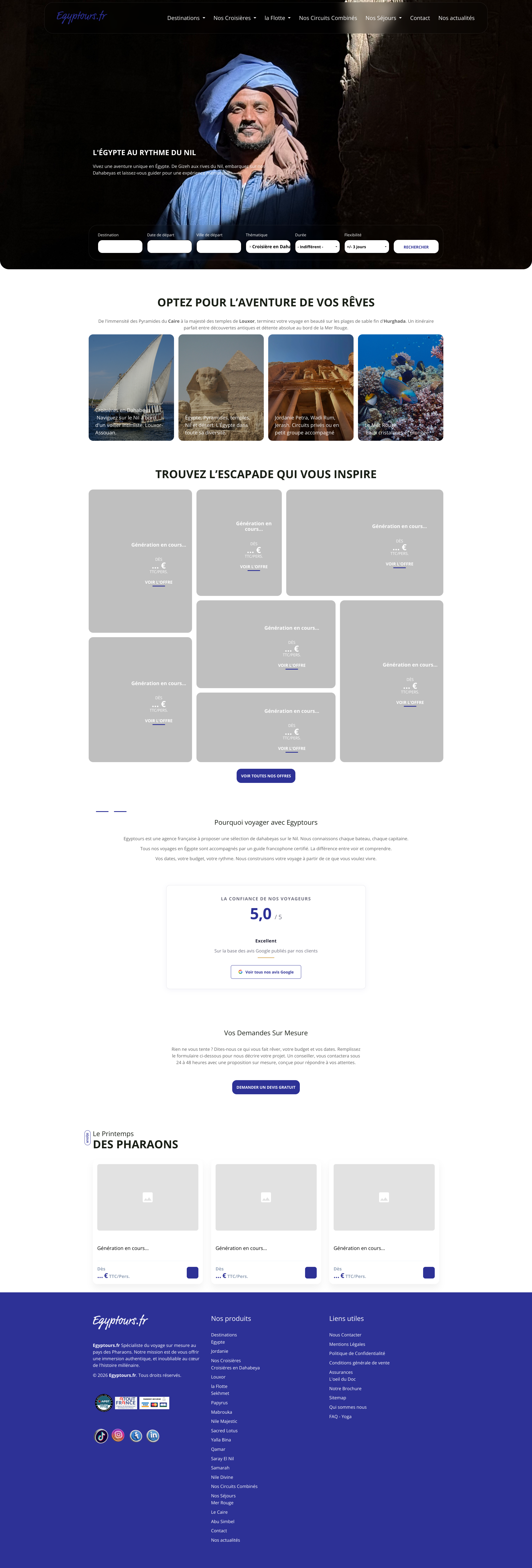 Aperçu du site