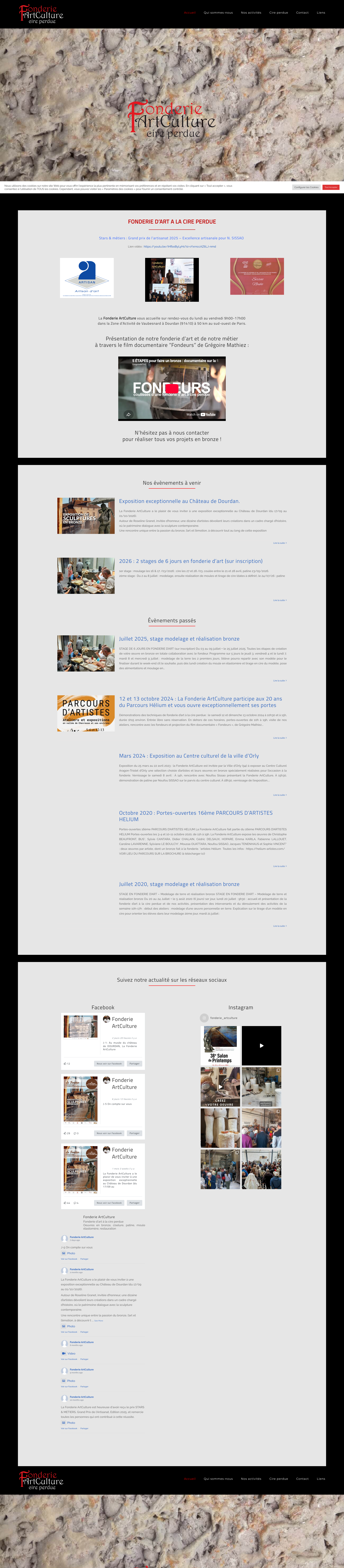 Aperçu du site