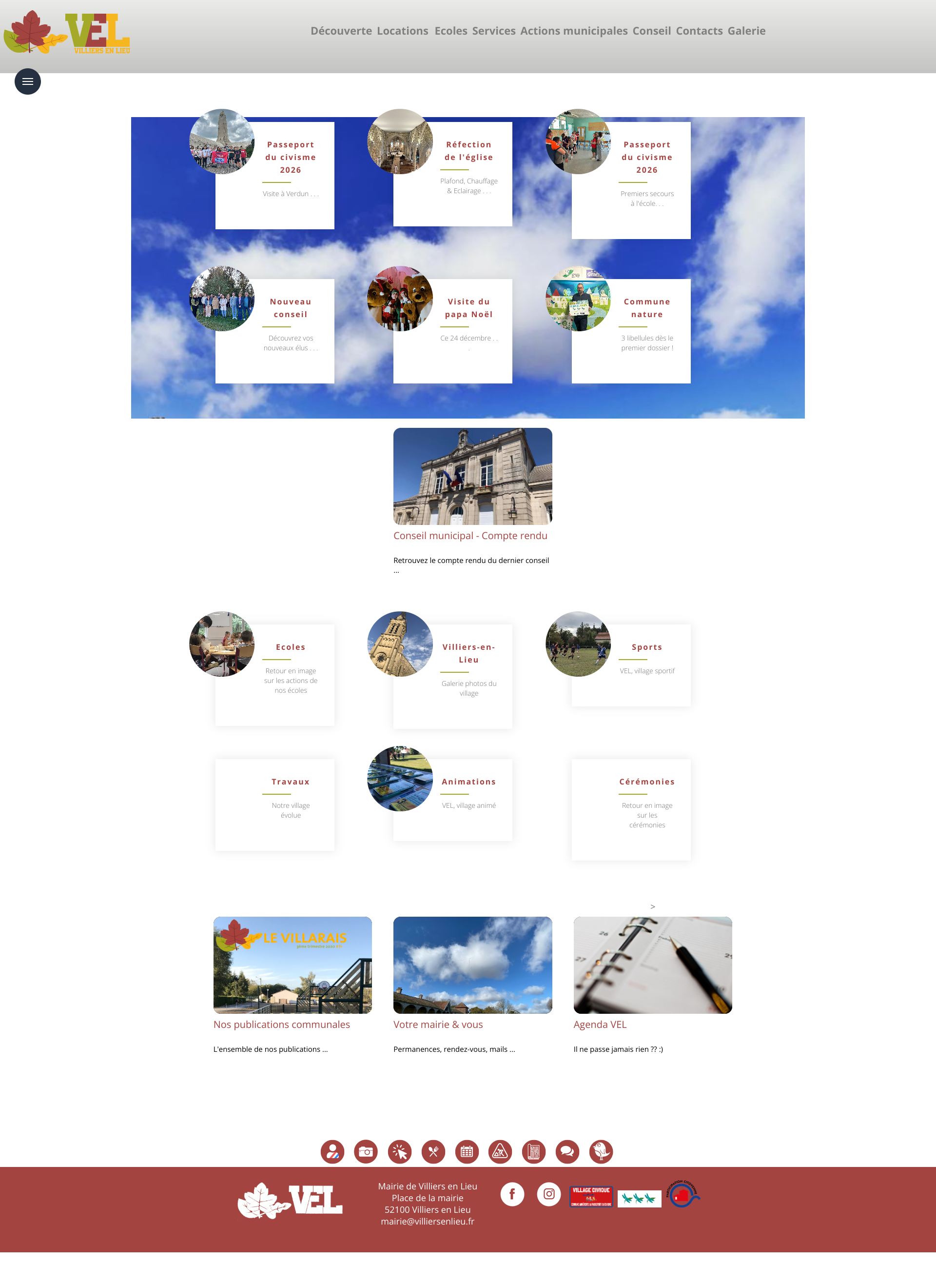 Aperçu du site