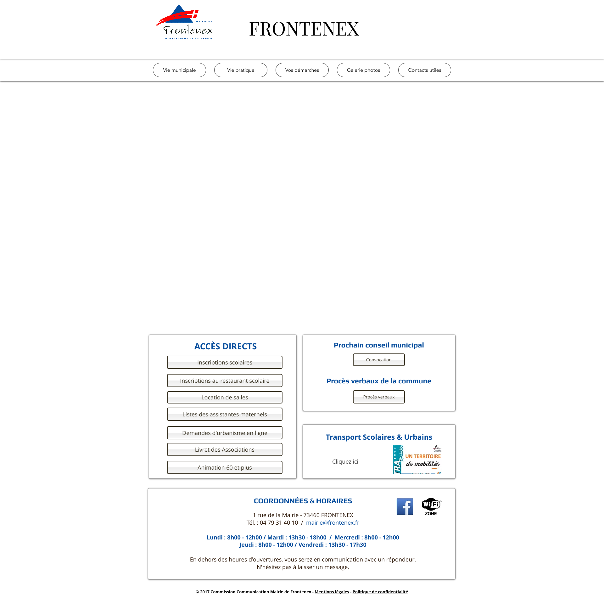 Aperçu du site