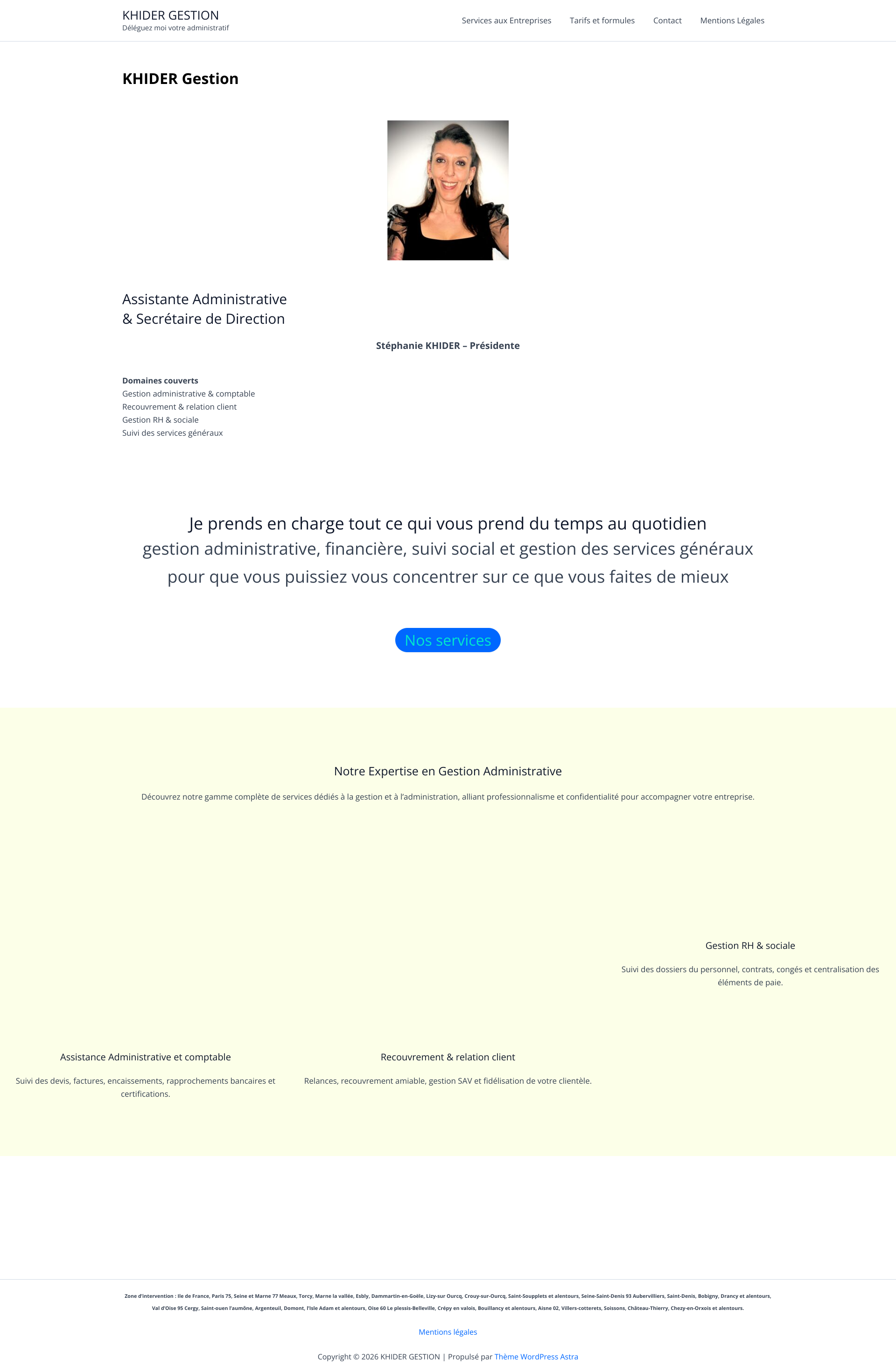 Aperçu du site