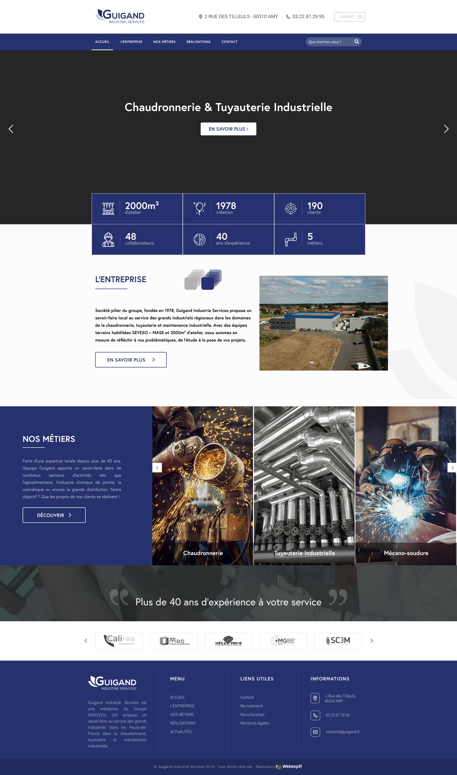 Aperçu du site