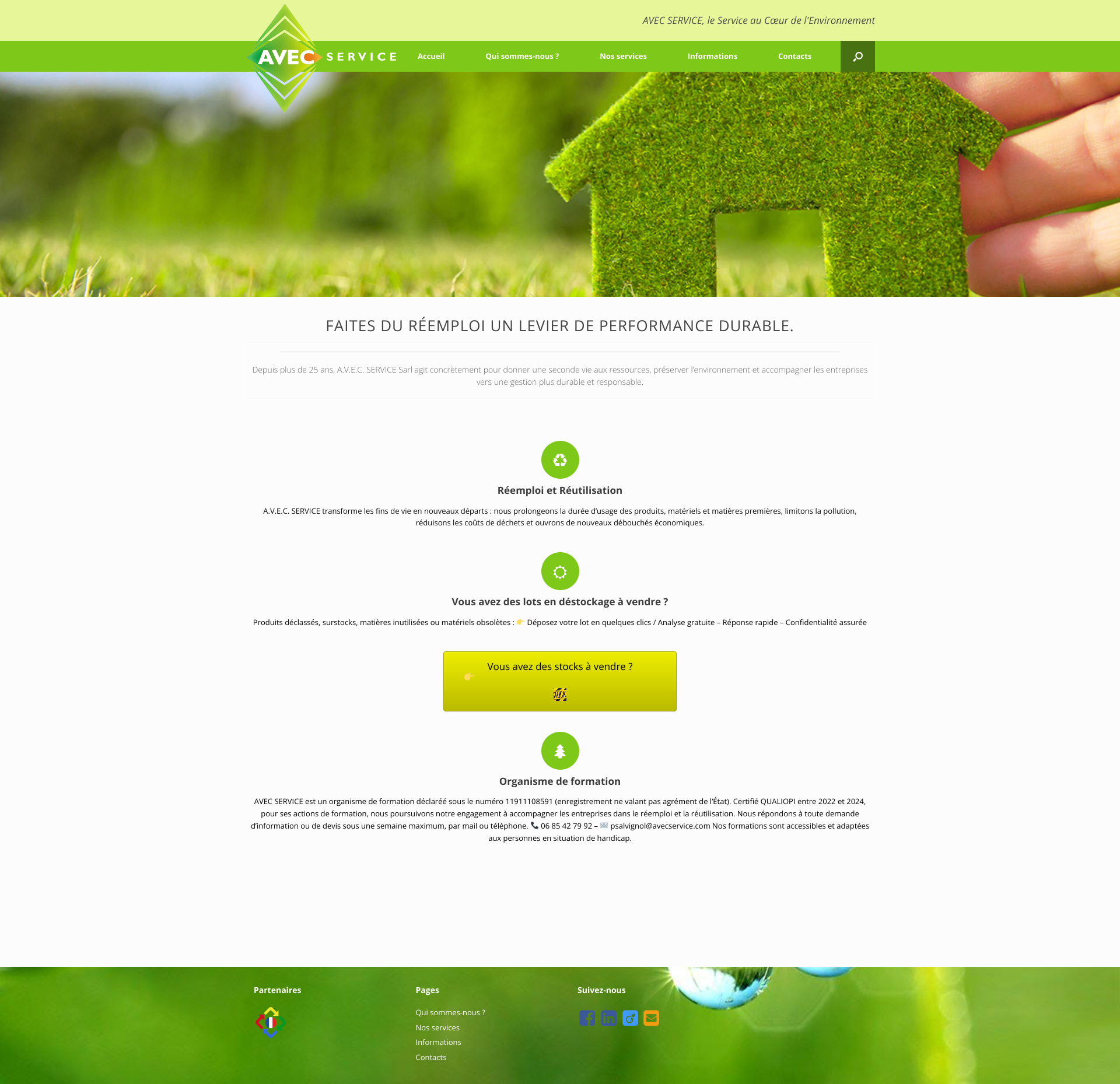 Aperçu du site