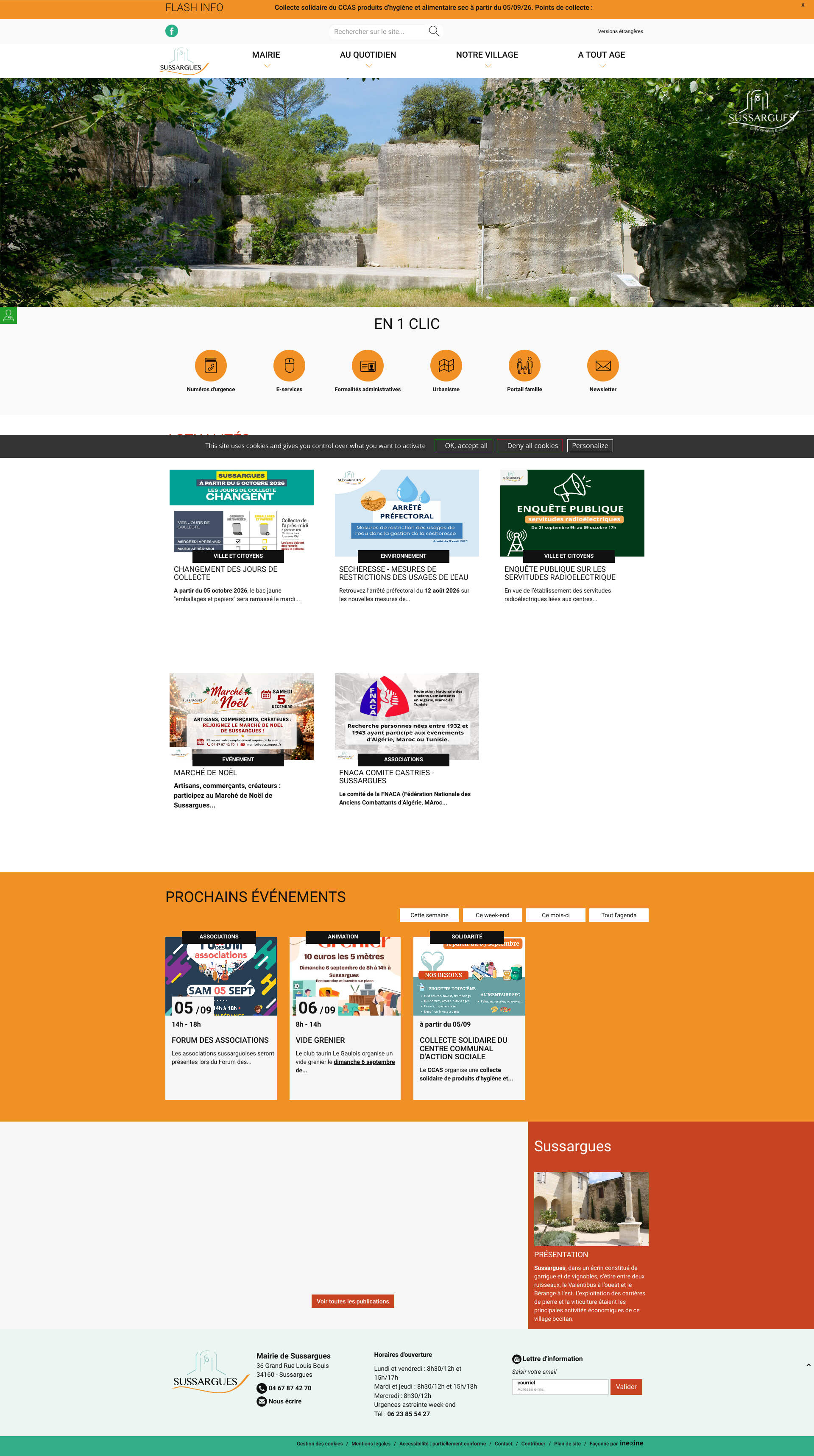 Aperçu du site