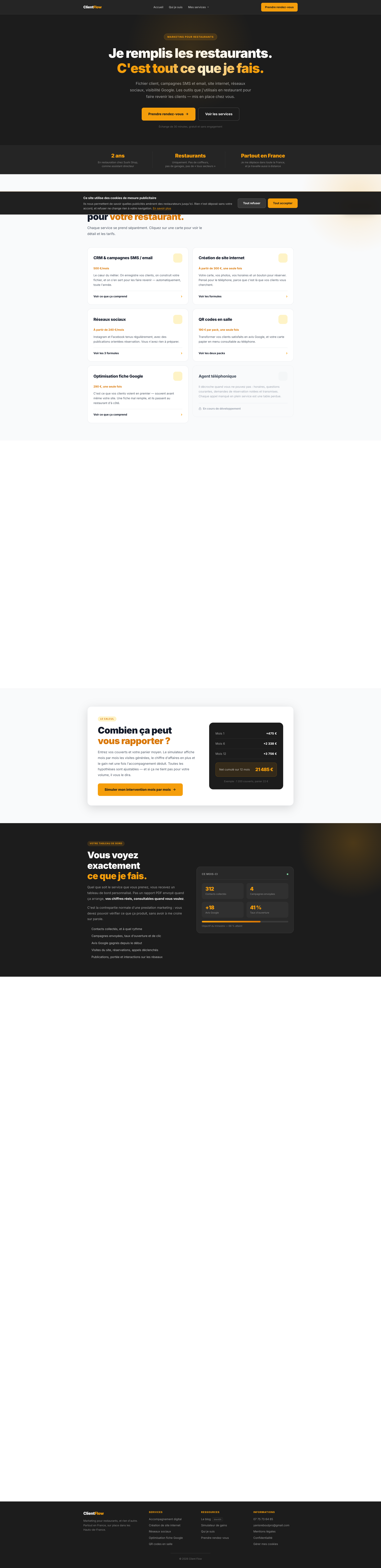 Aperçu du site