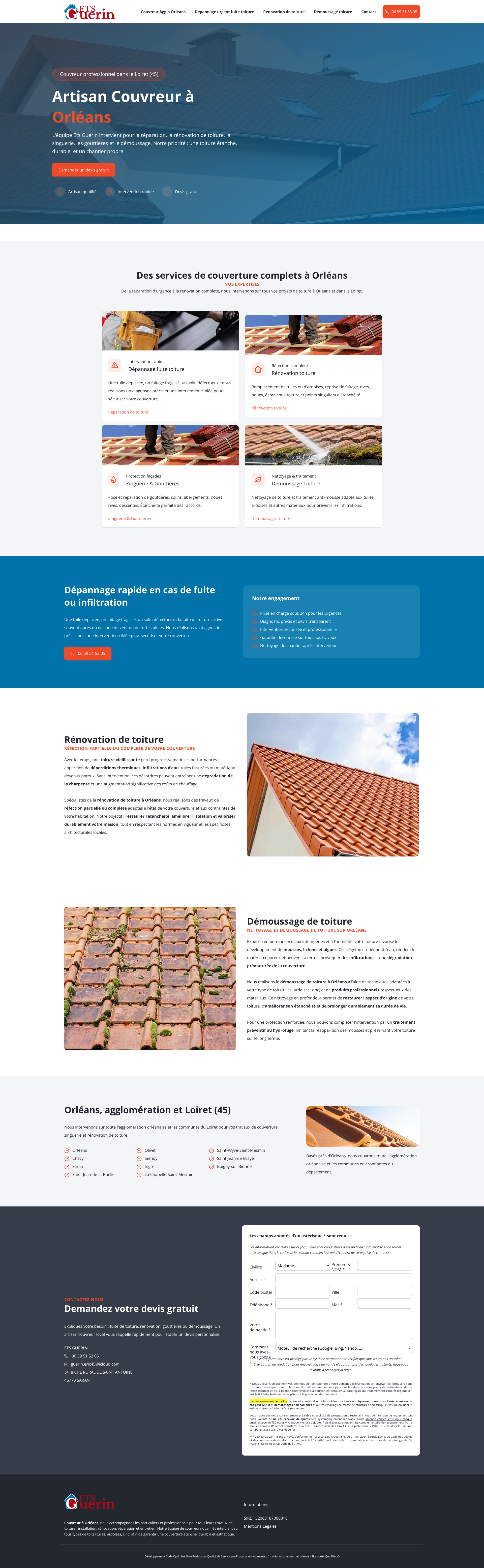 Aperçu du site
