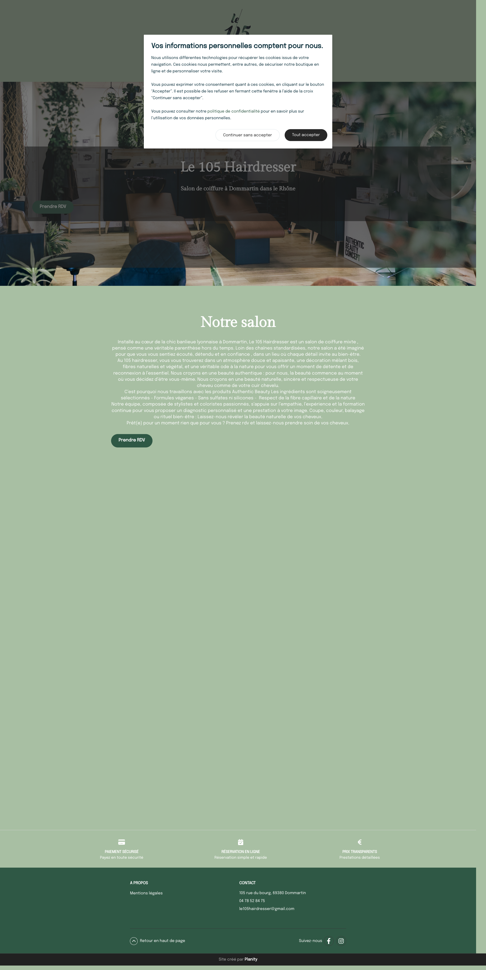 Aperçu du site