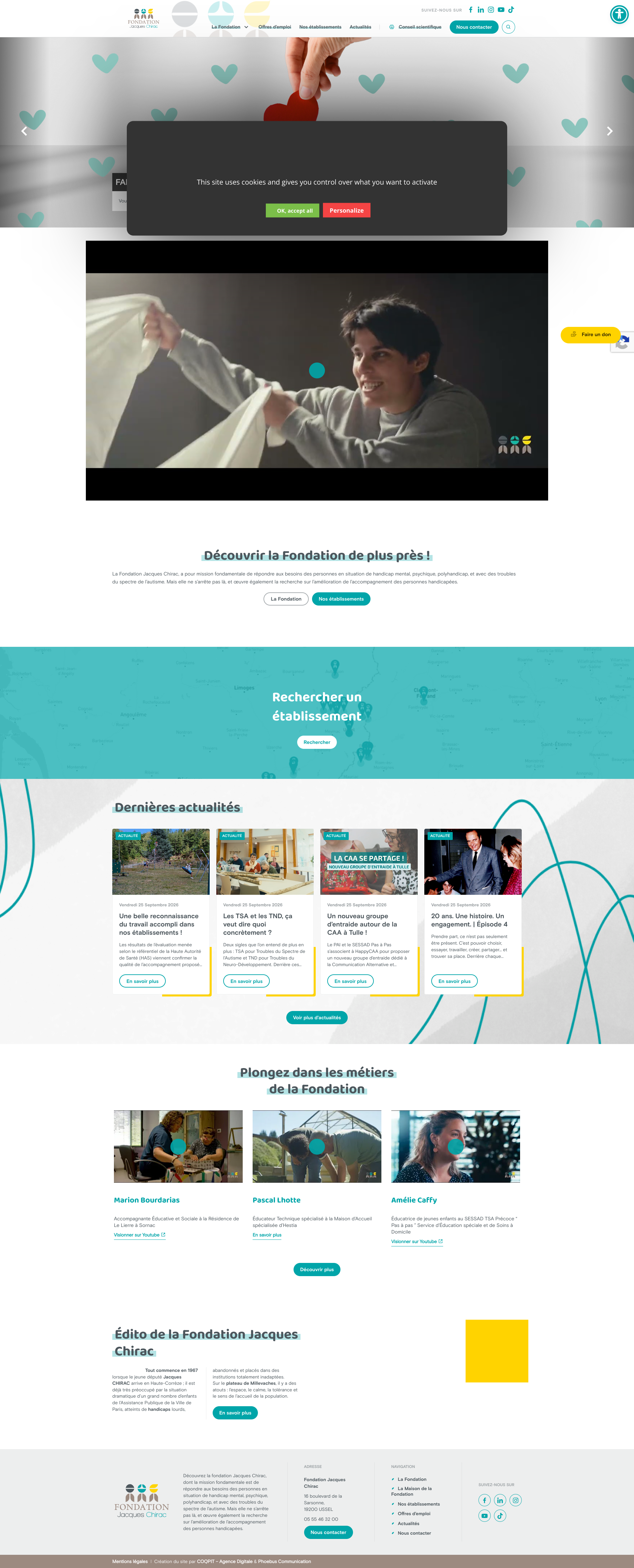 Aperçu du site