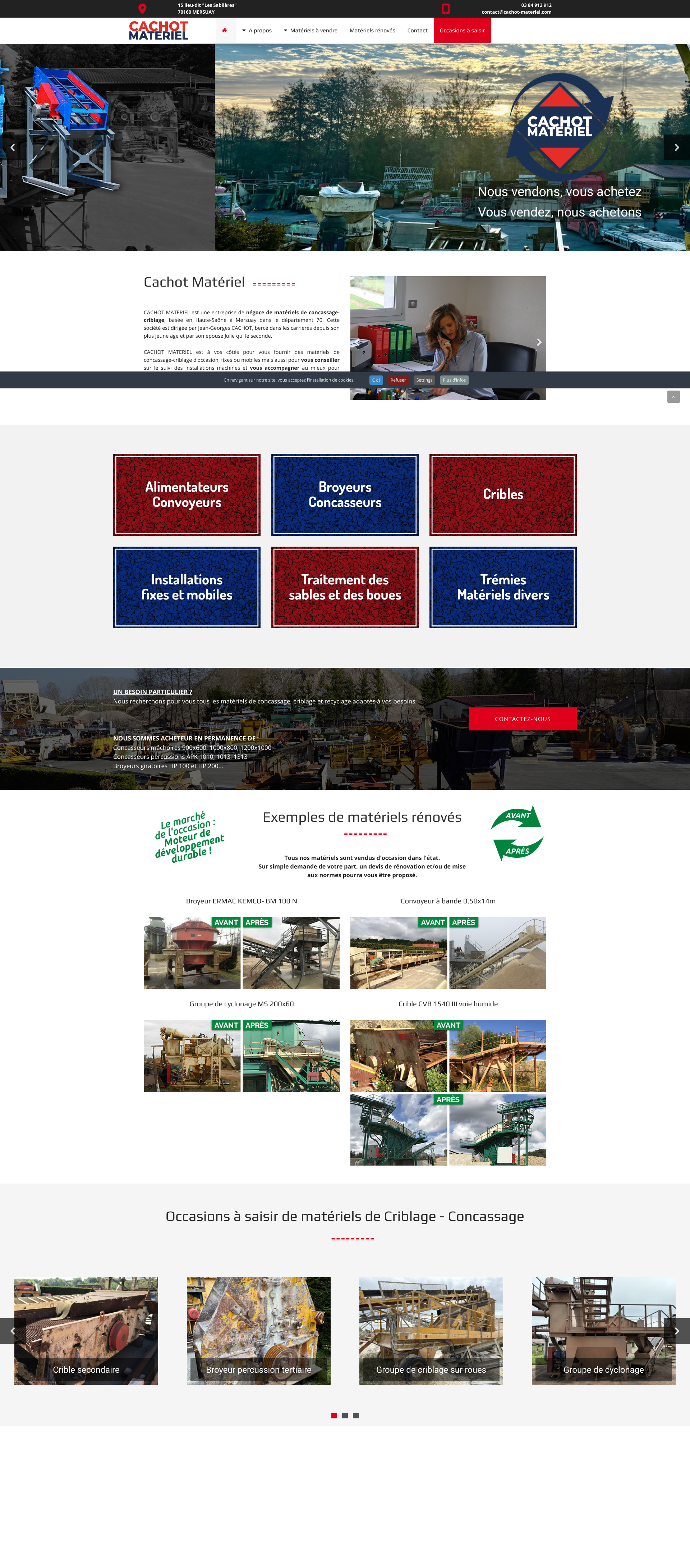 Aperçu du site
