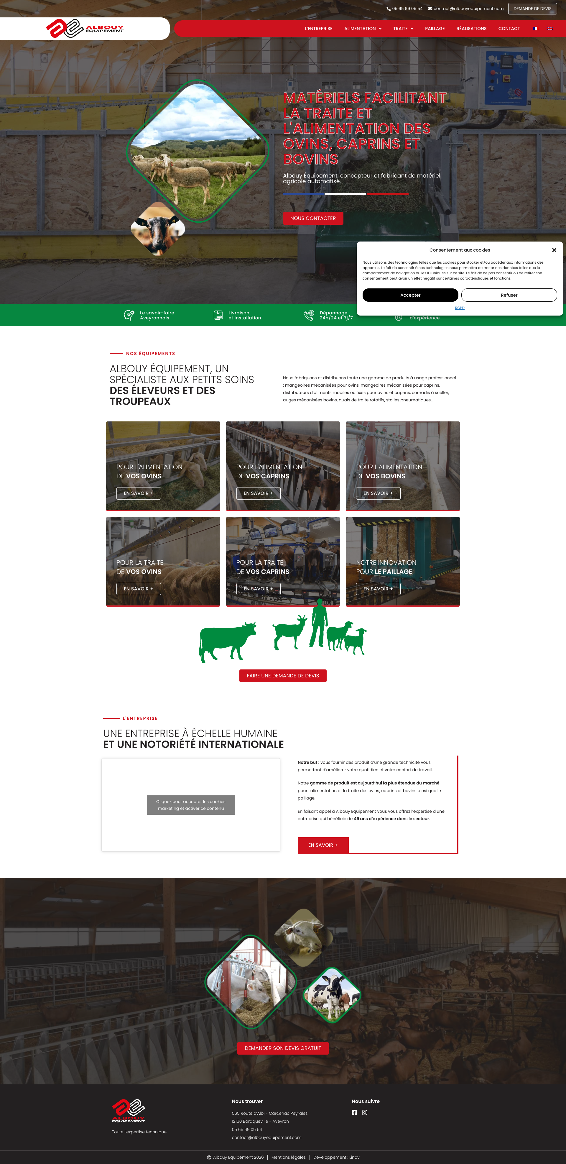 Aperçu du site