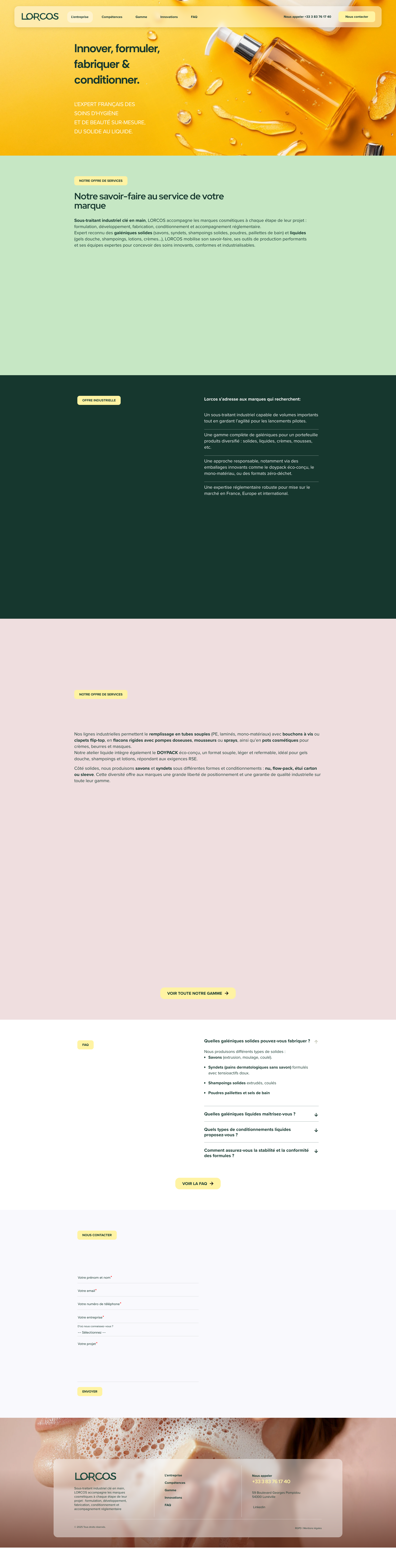Aperçu du site