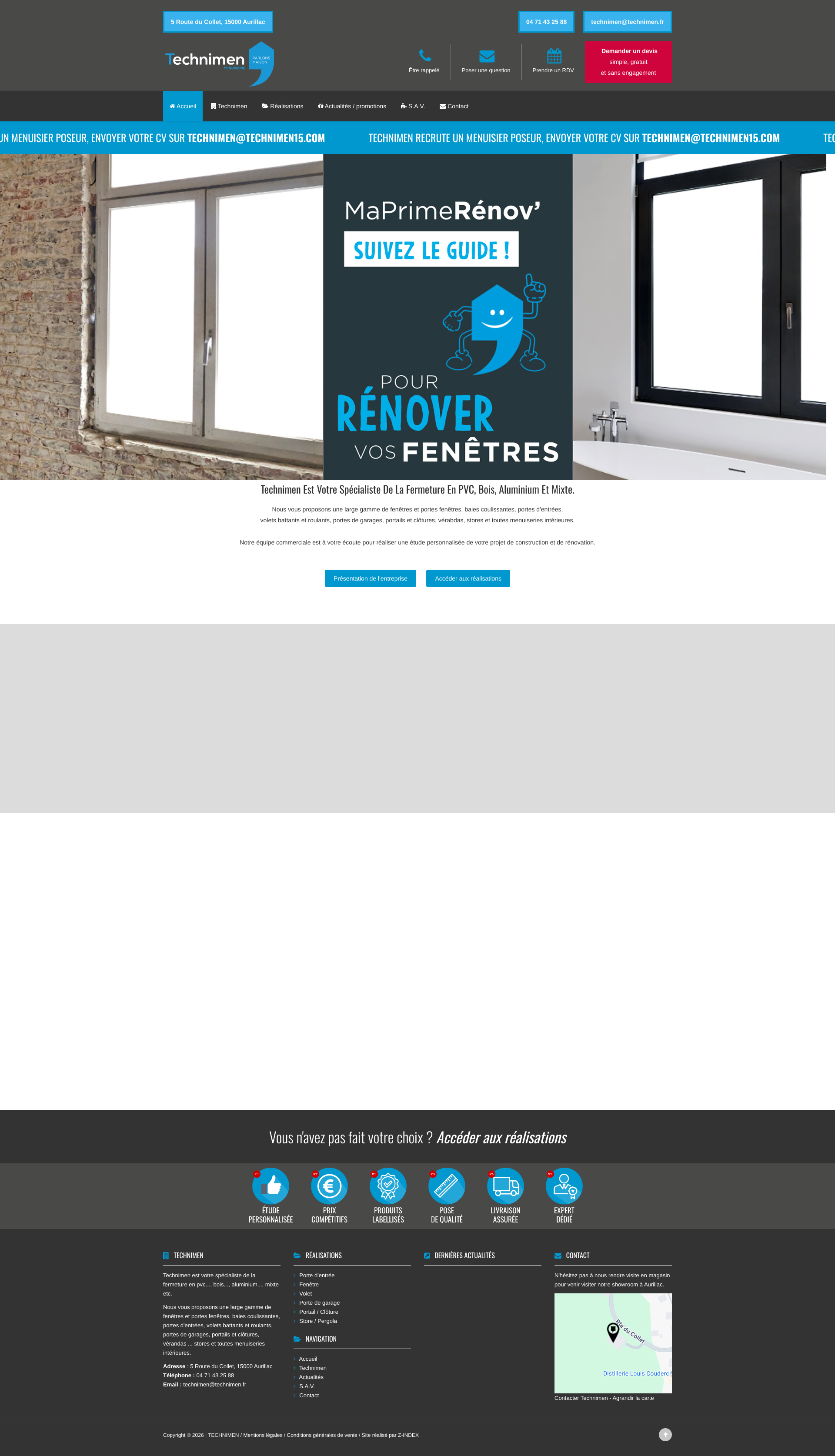 Aperçu du site