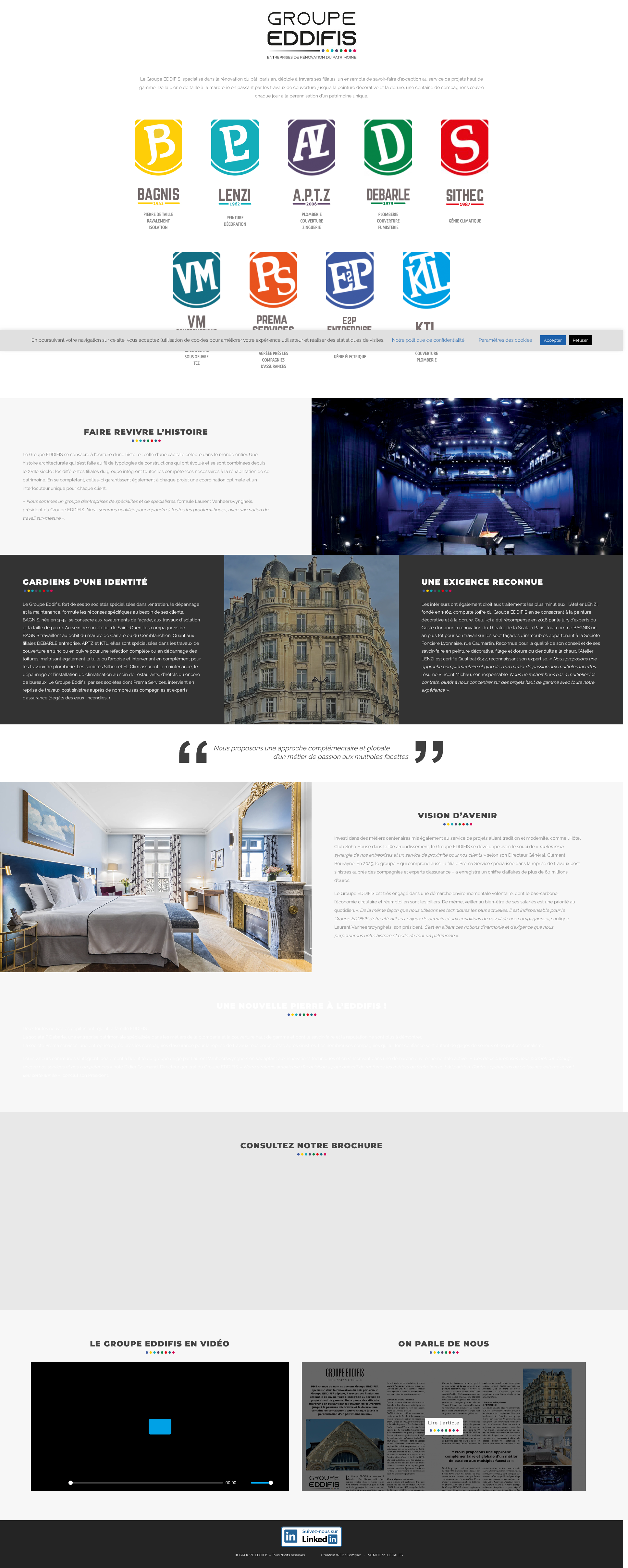 Aperçu du site