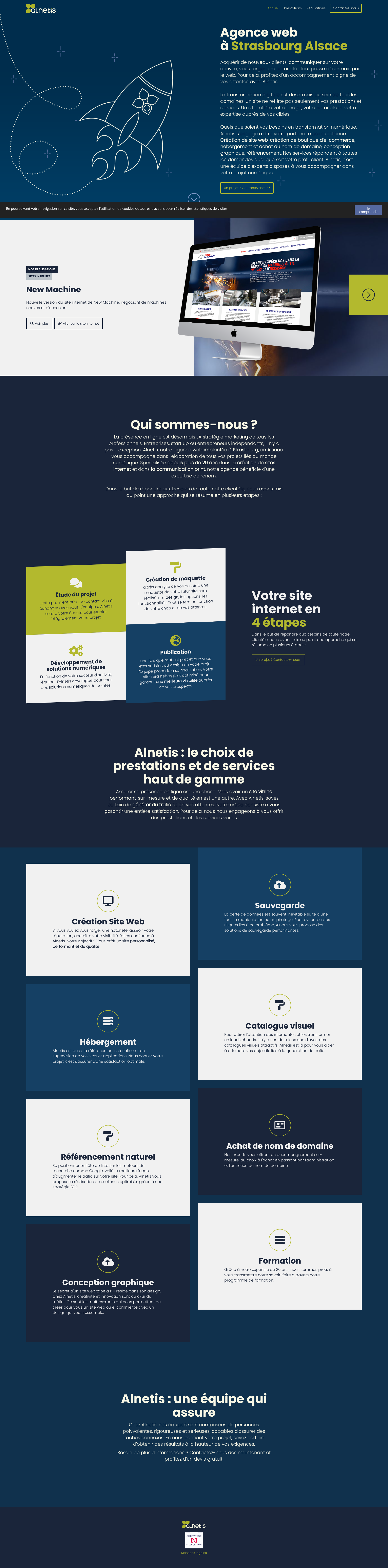 Aperçu du site
