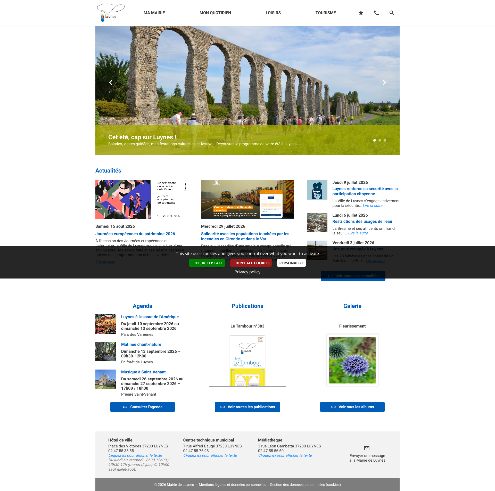 Aperçu du site