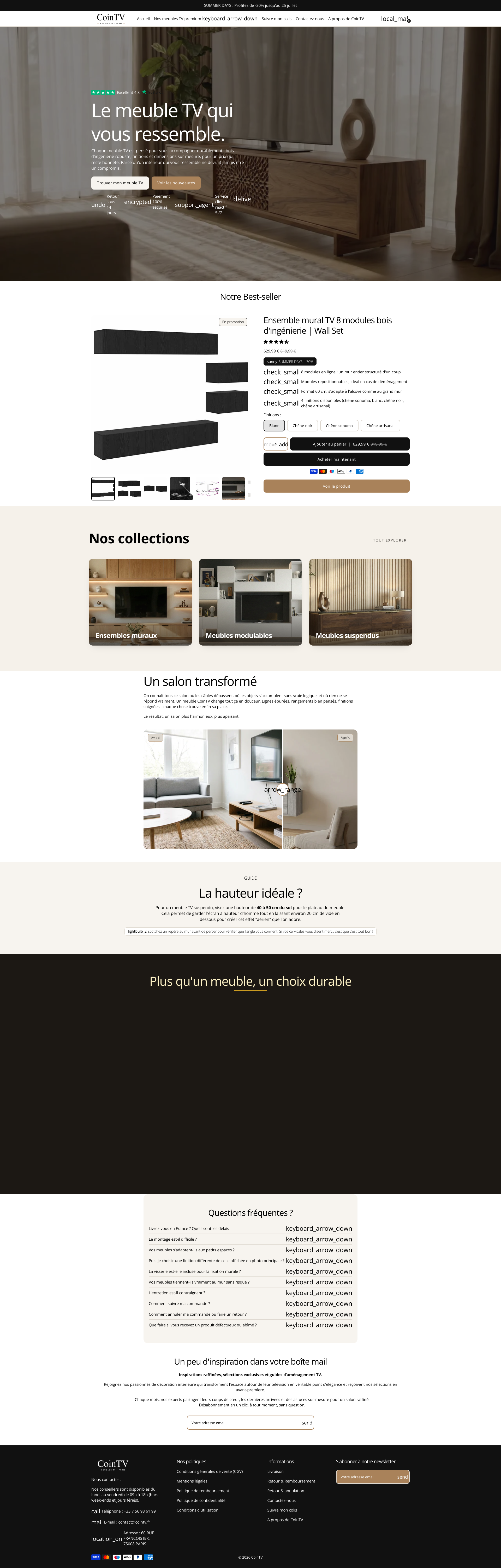 Aperçu du site