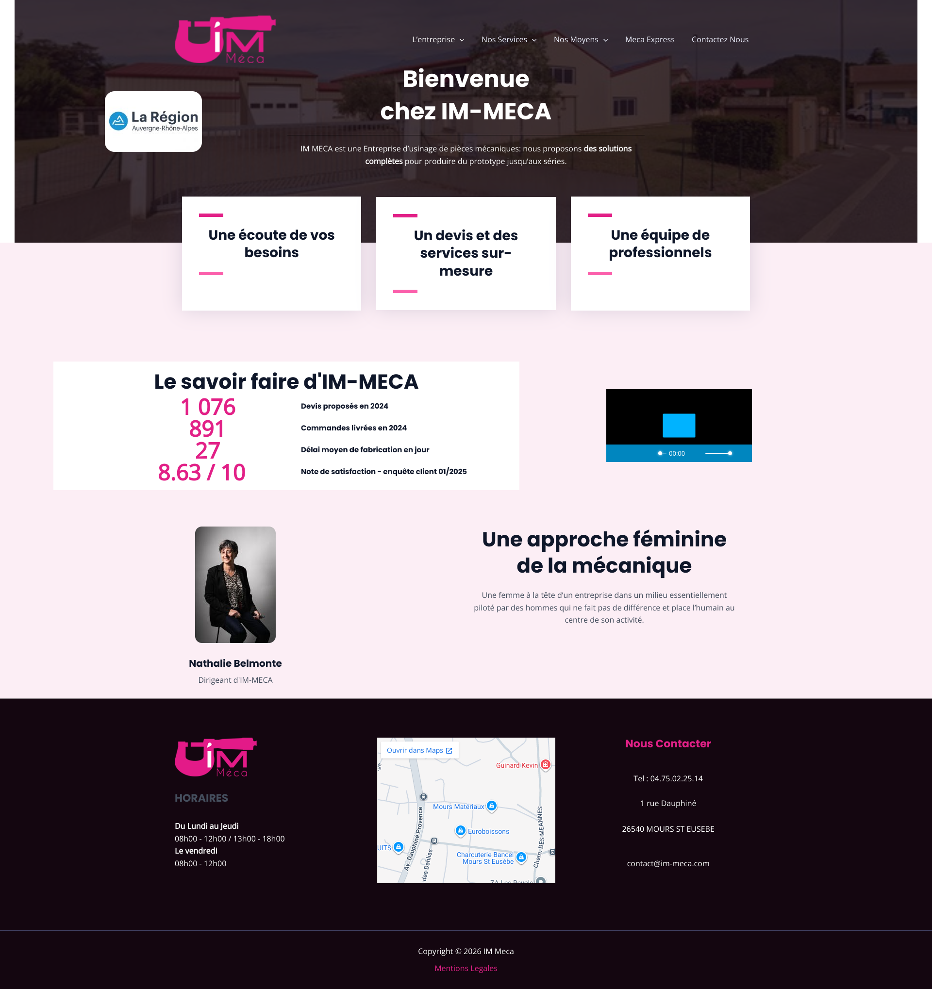 Aperçu du site