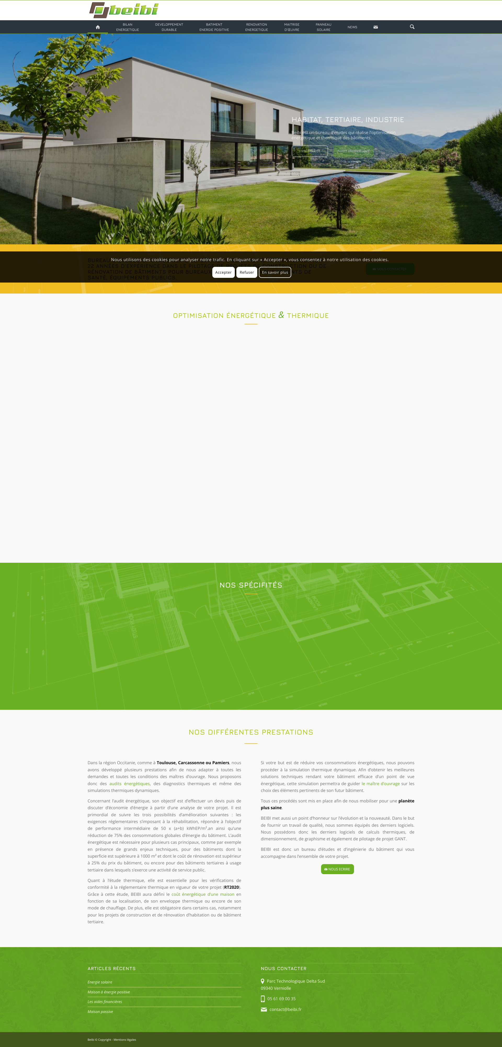 Aperçu du site