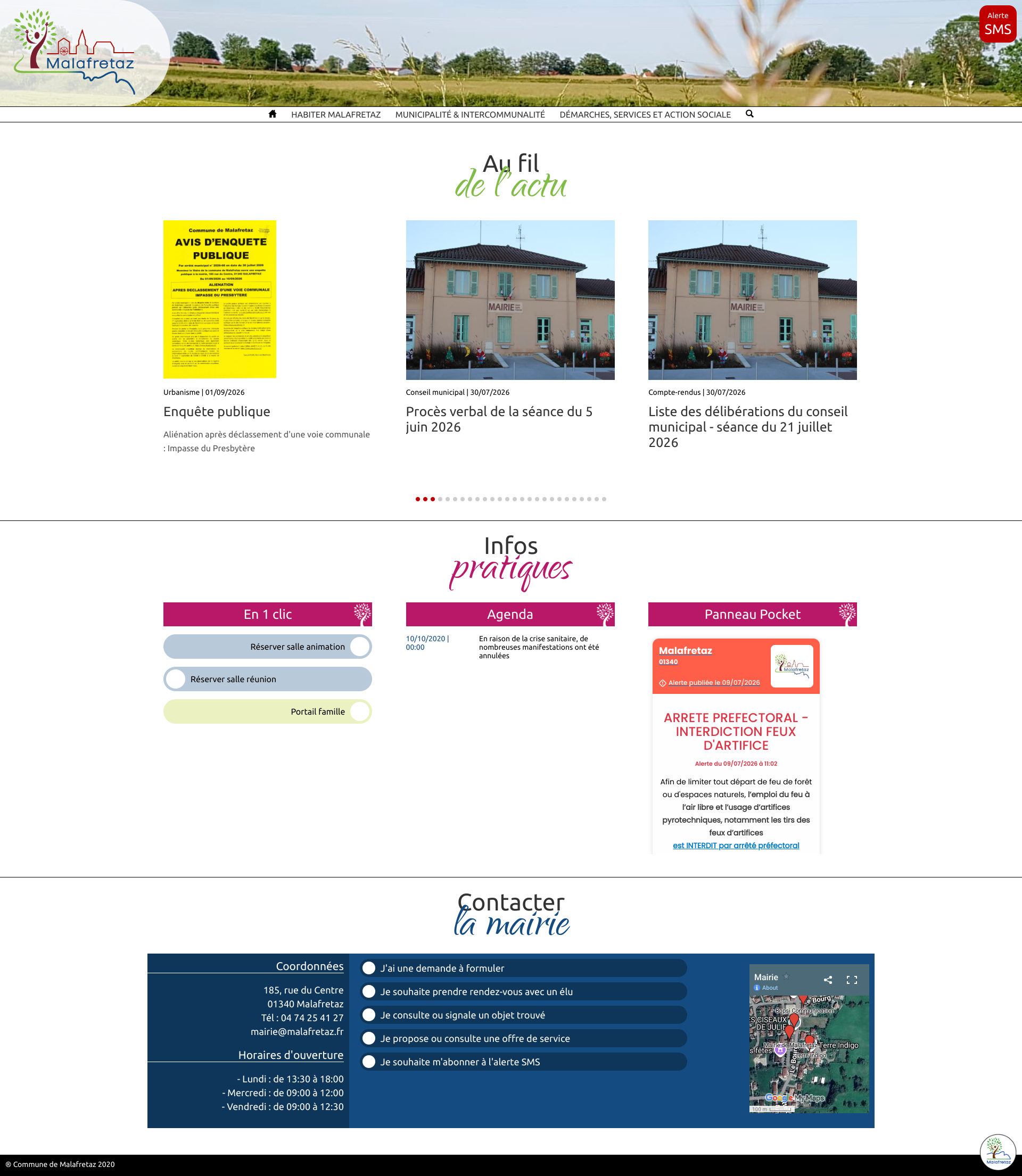 Aperçu du site