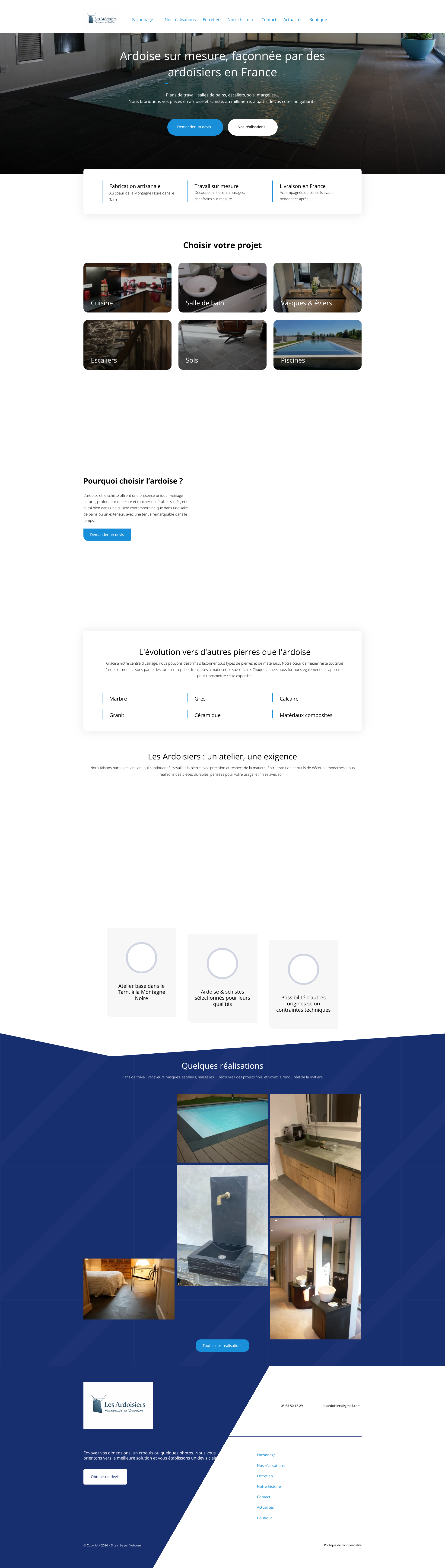 Aperçu du site