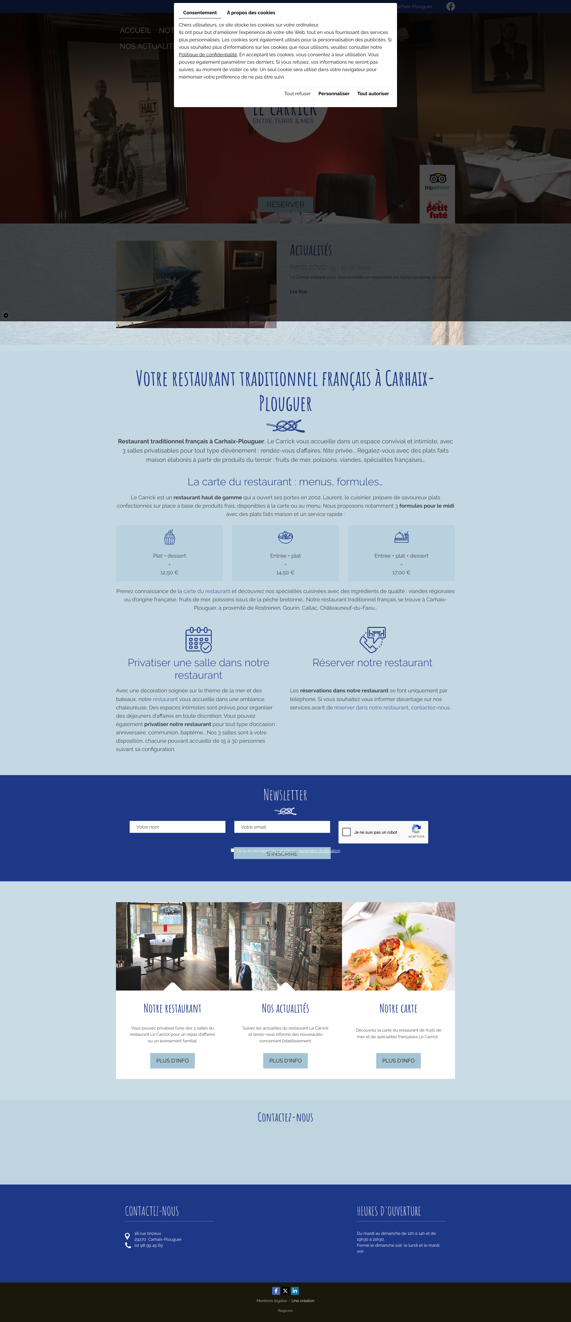 Aperçu du site