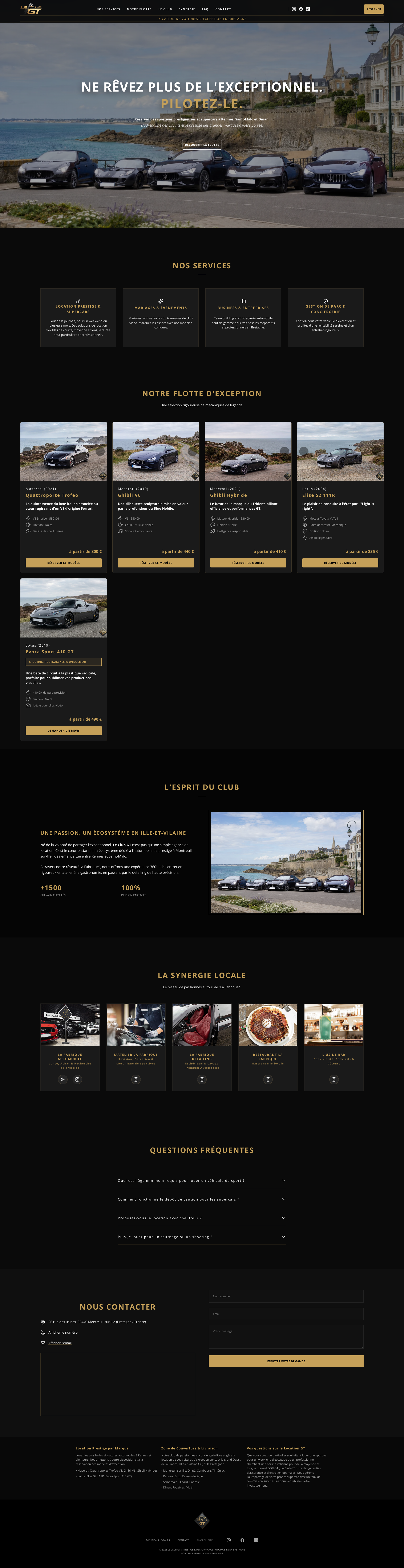 Aperçu du site