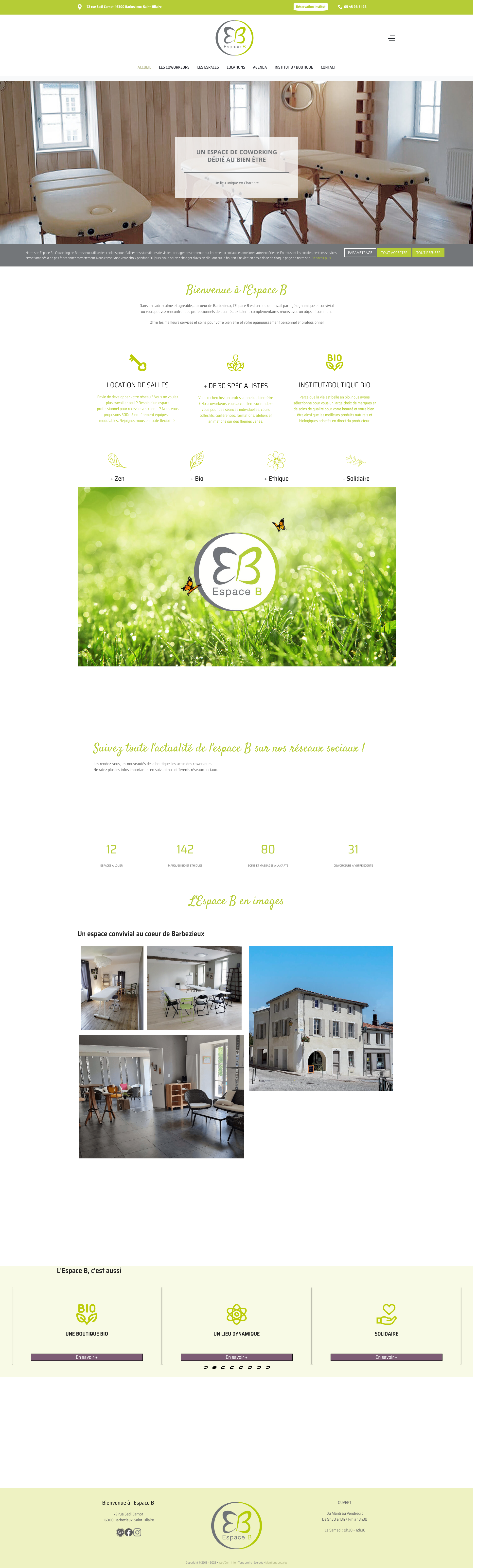 Aperçu du site