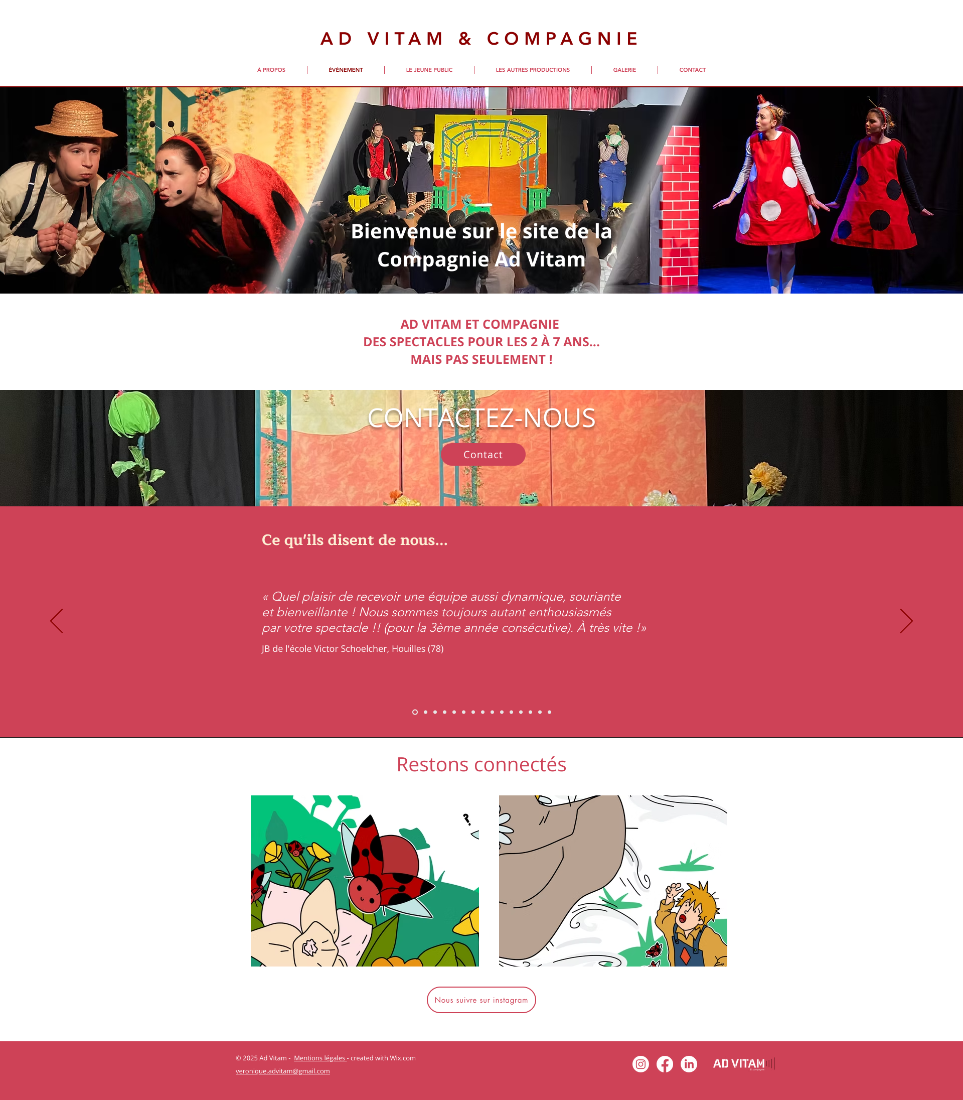 Aperçu du site