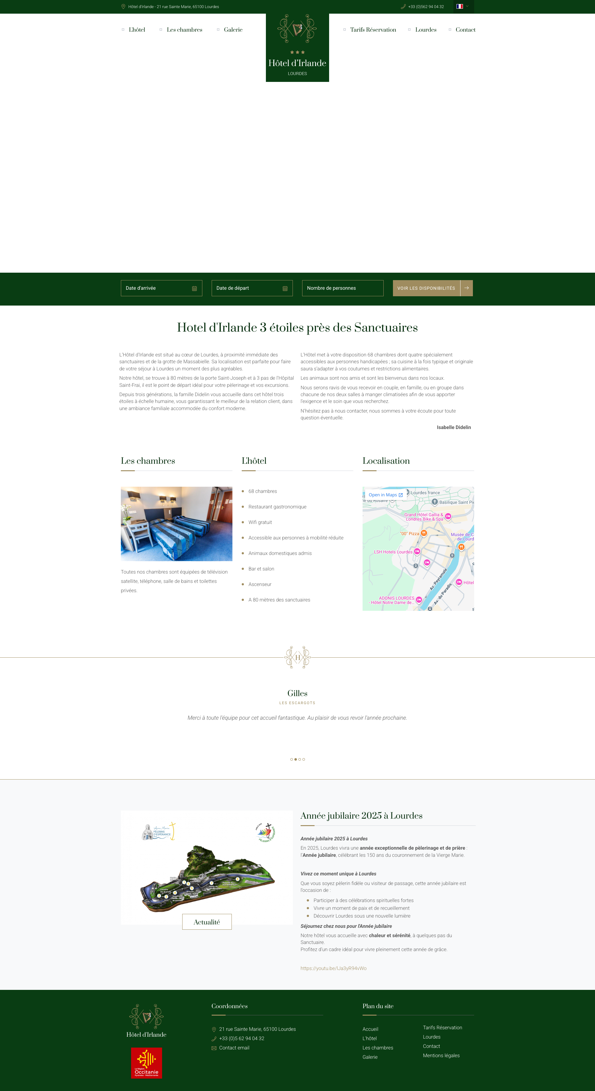 Aperçu du site