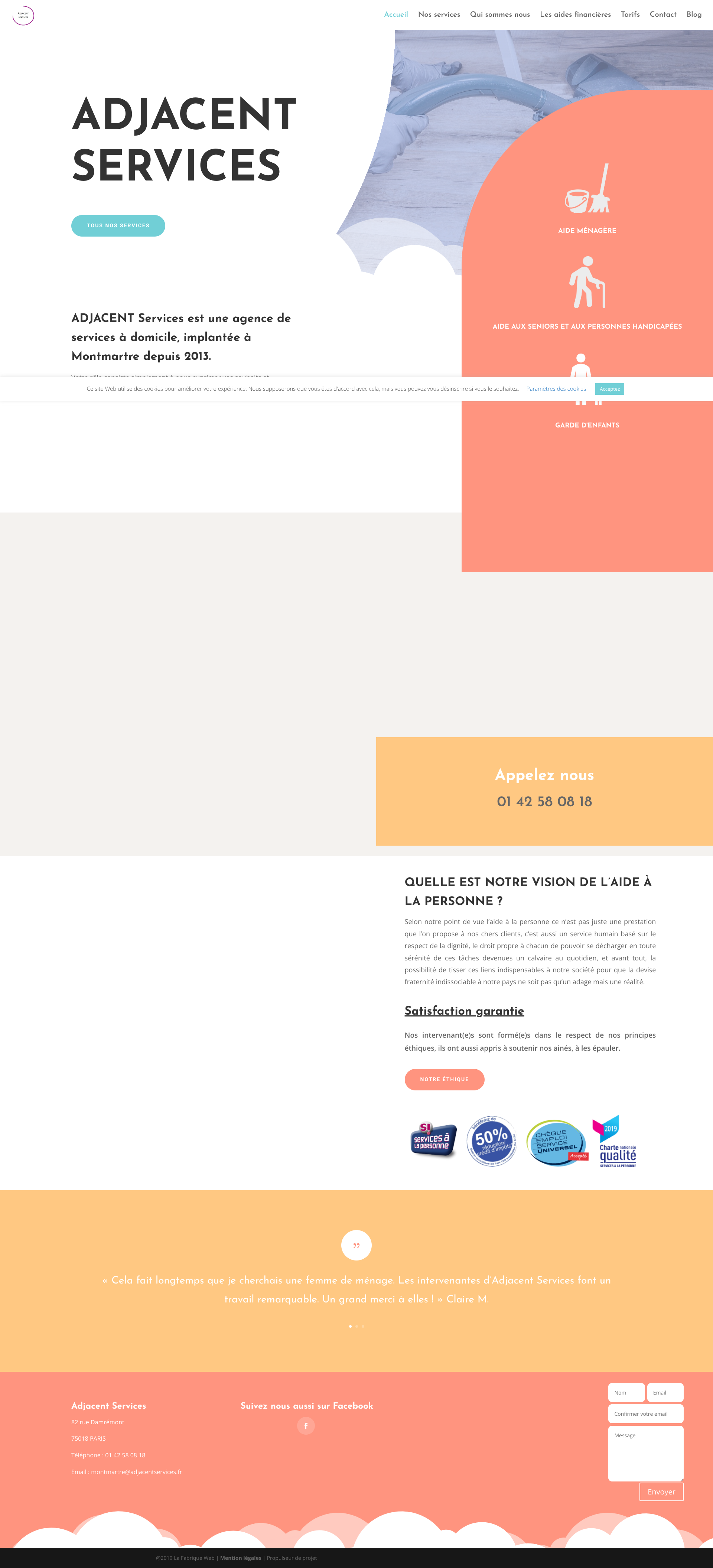 Aperçu du site