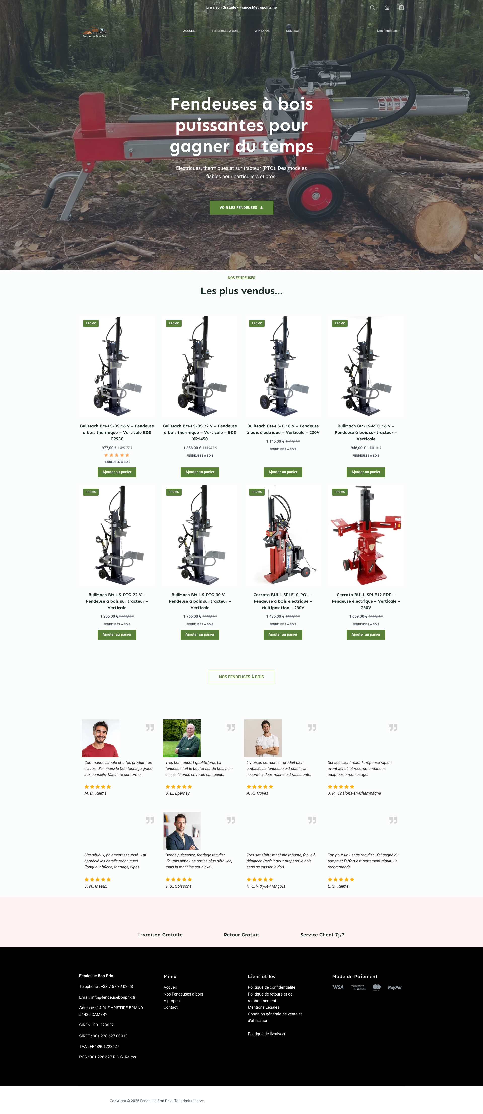 Aperçu du site