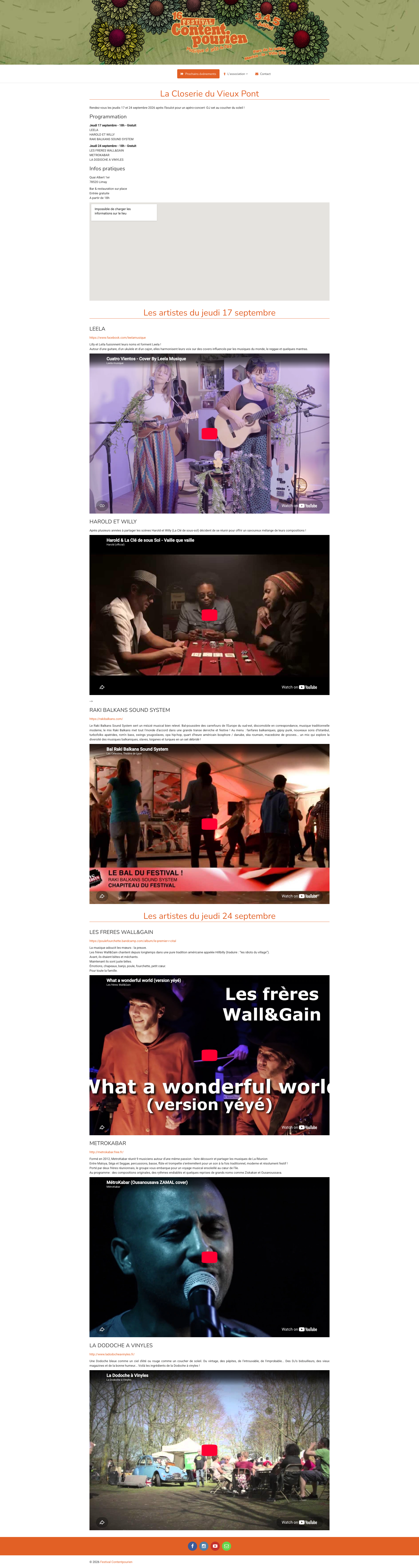 Aperçu du site