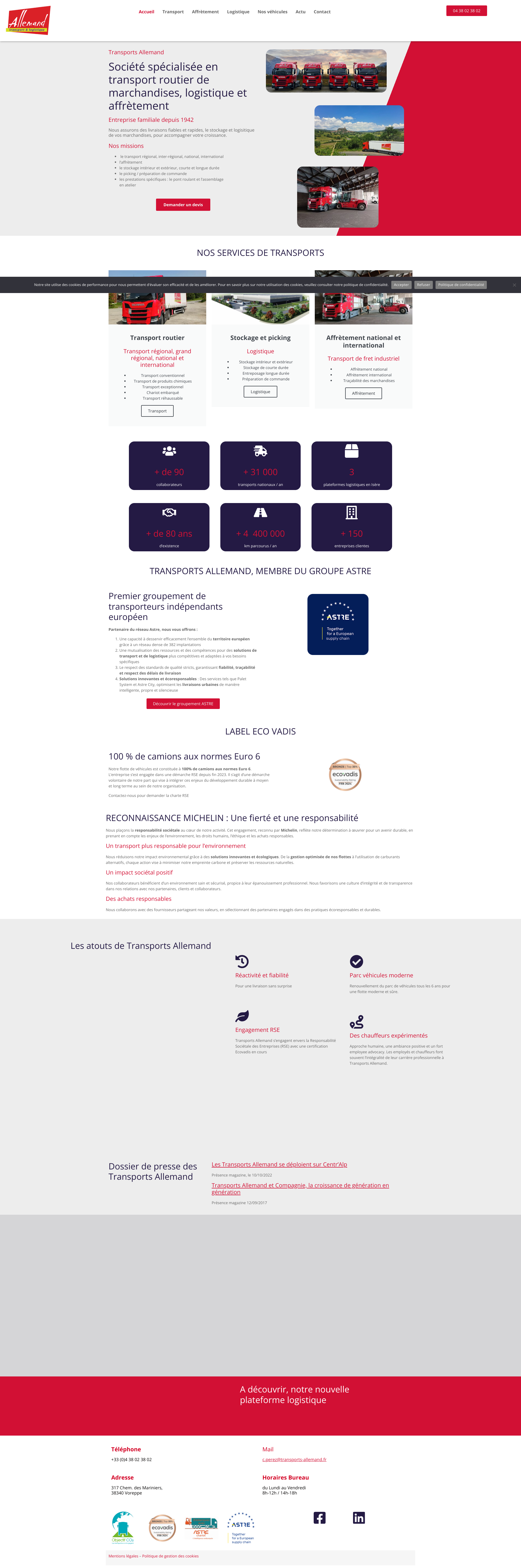 Aperçu du site