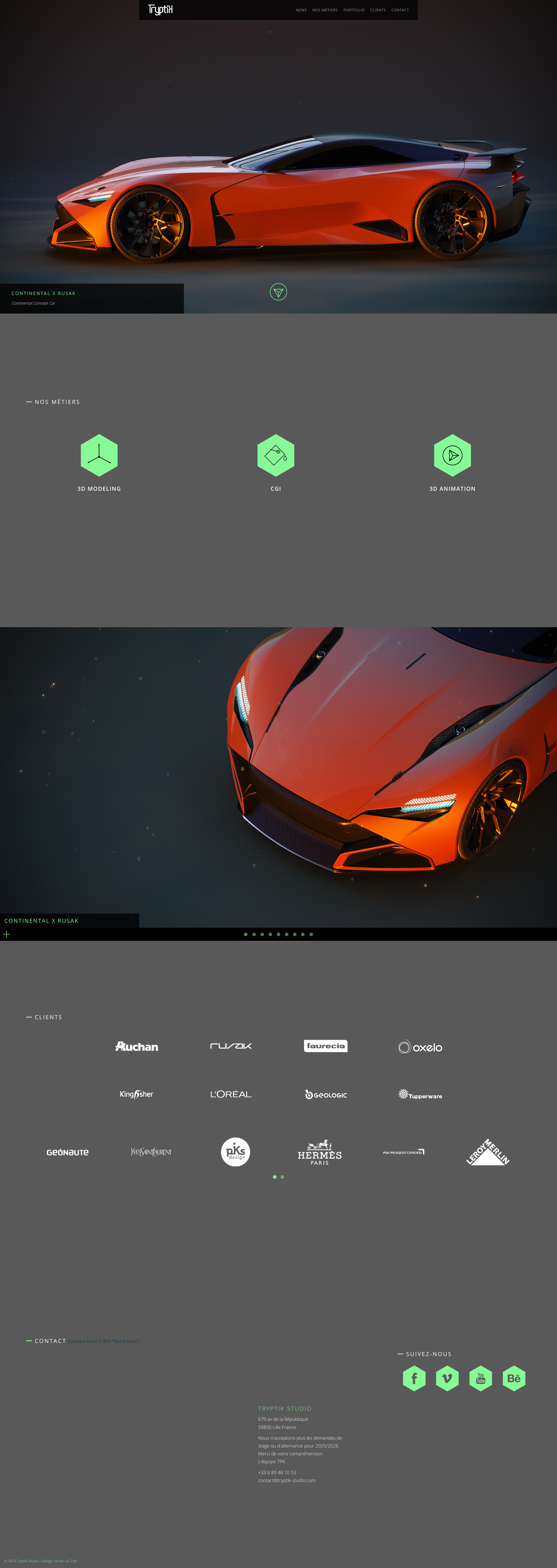 Aperçu du site