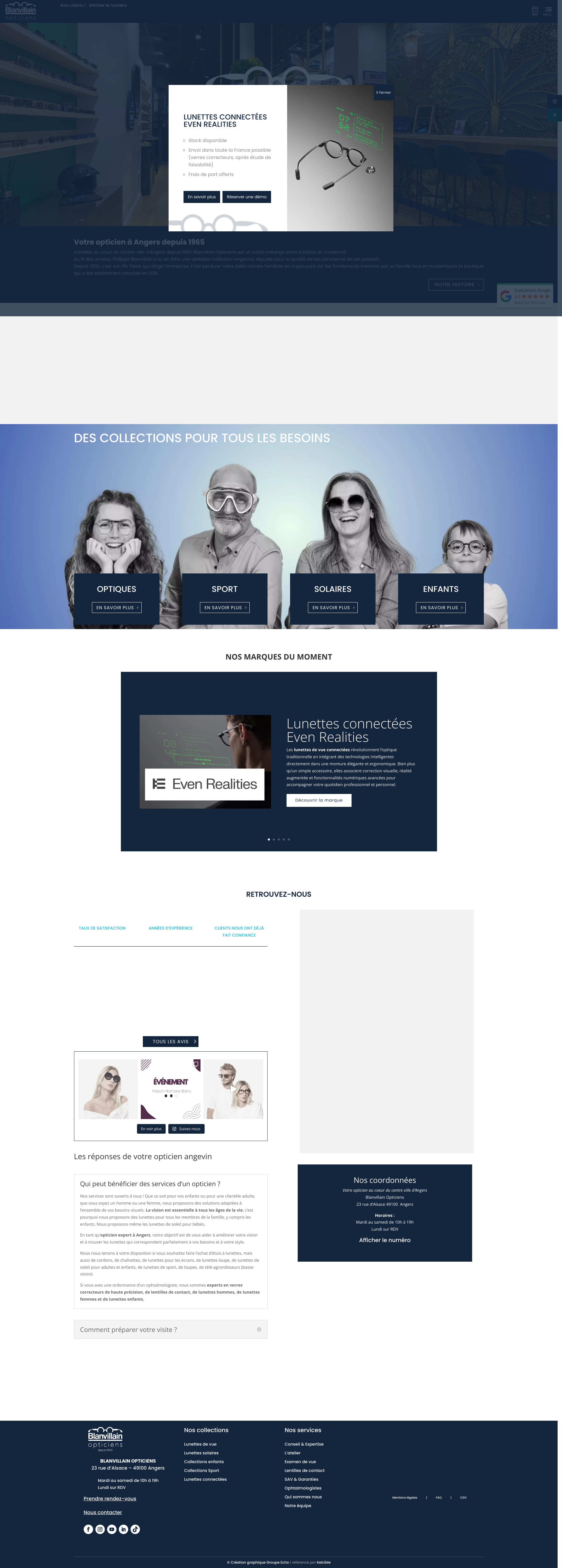 Aperçu du site