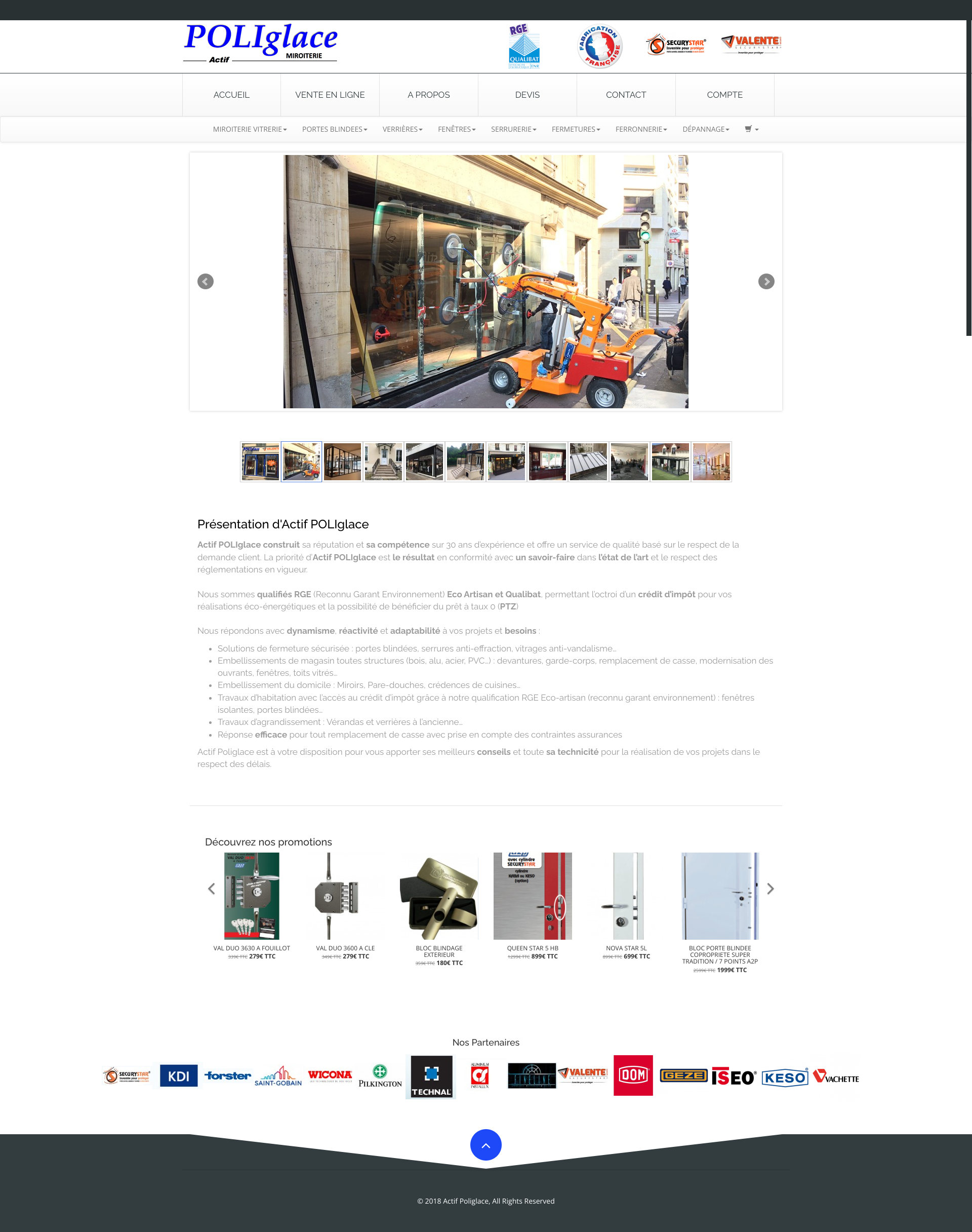 Aperçu du site