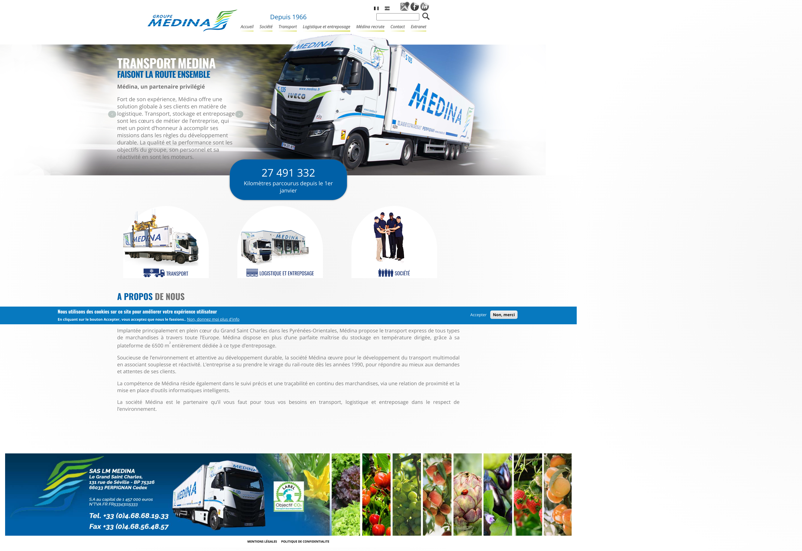 Aperçu du site