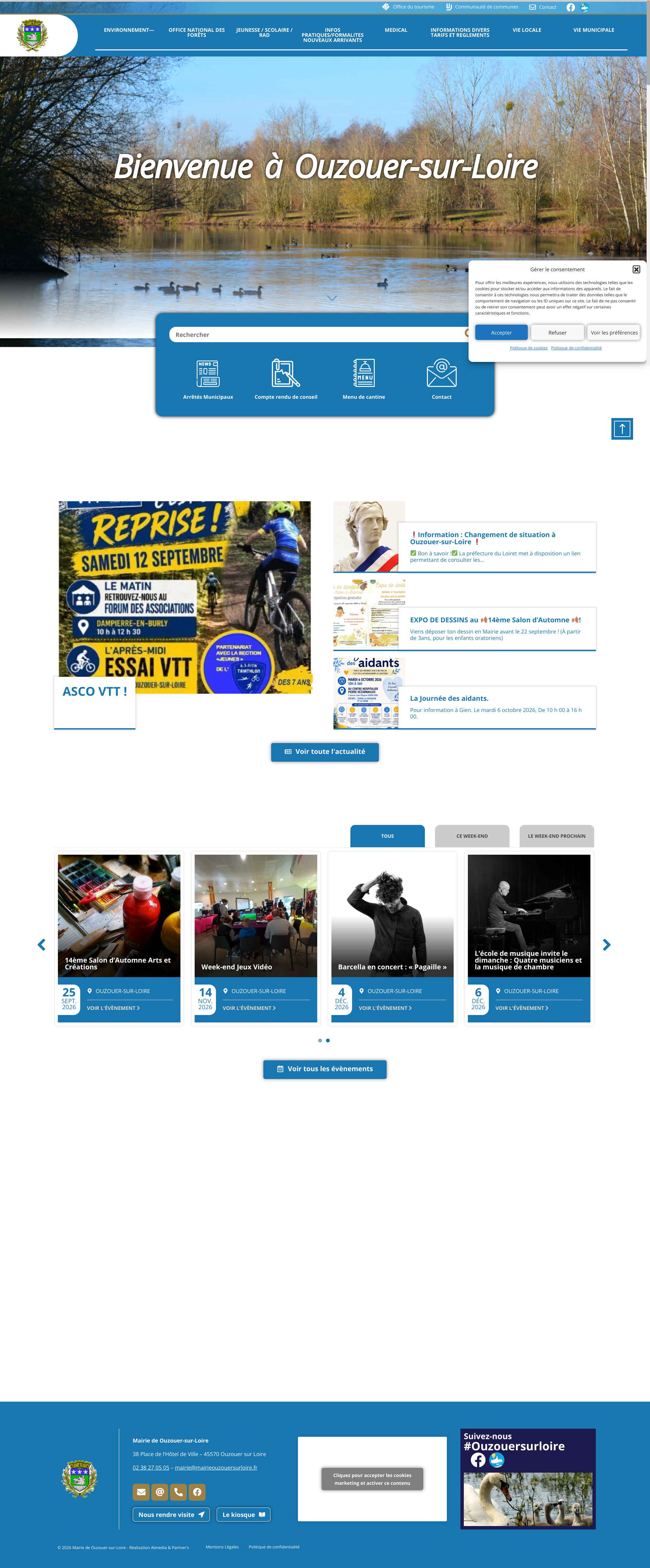 Aperçu du site