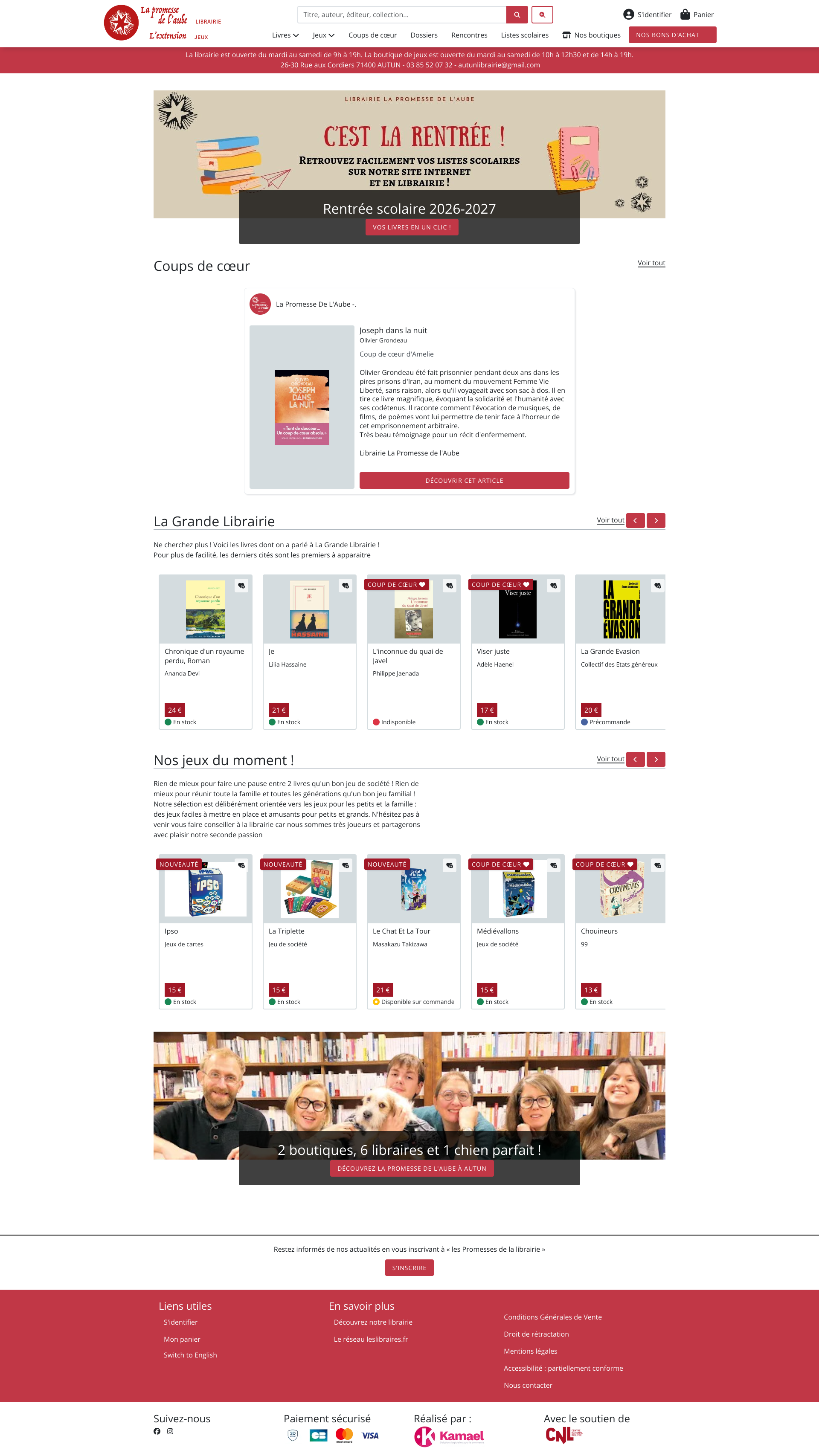 Aperçu du site