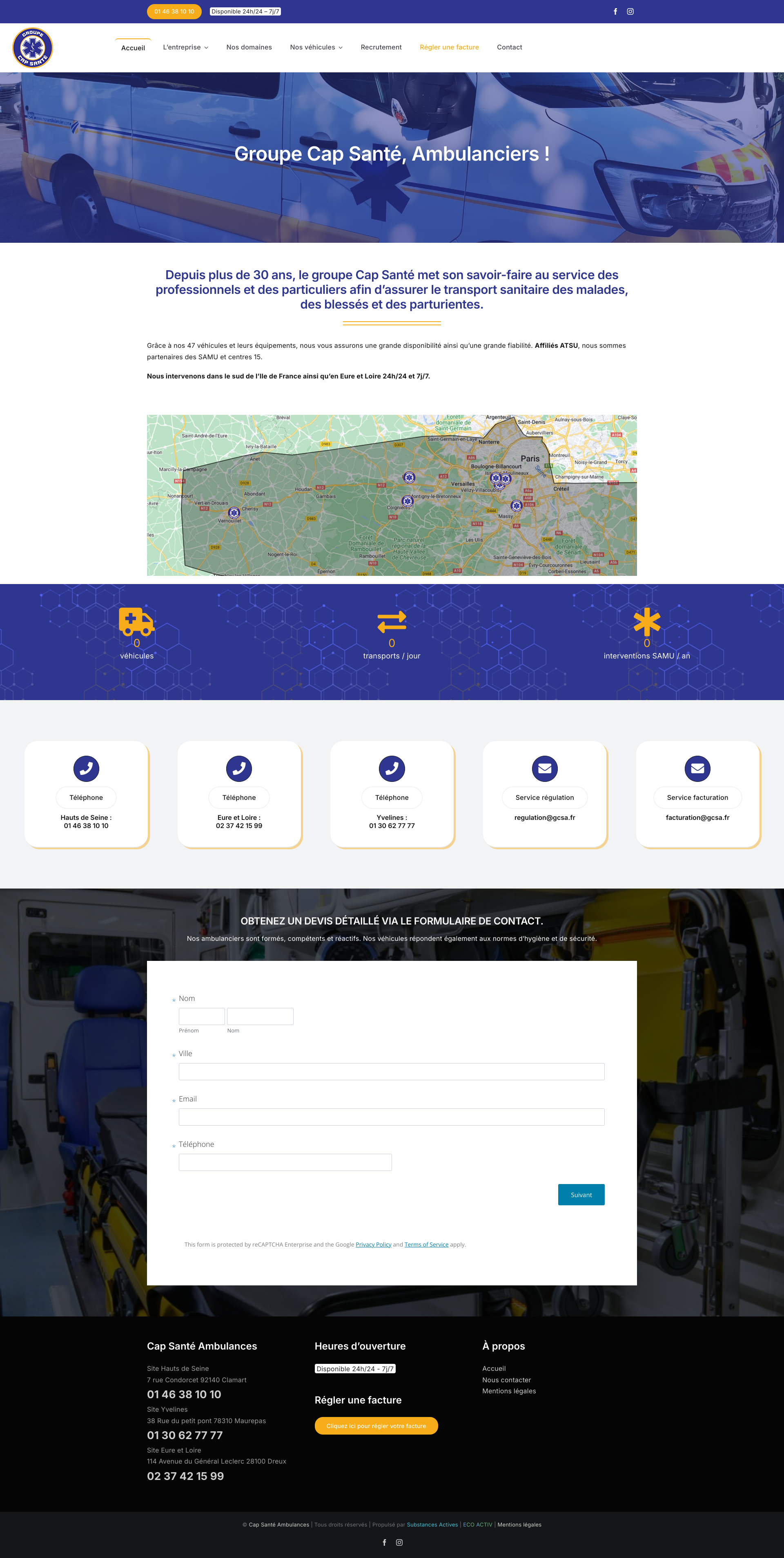 Aperçu du site