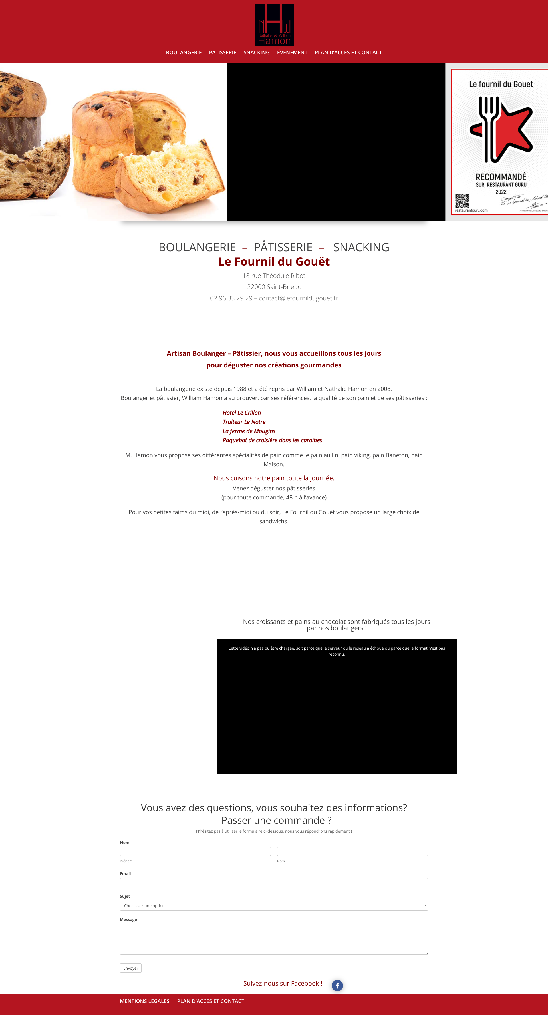 Aperçu du site