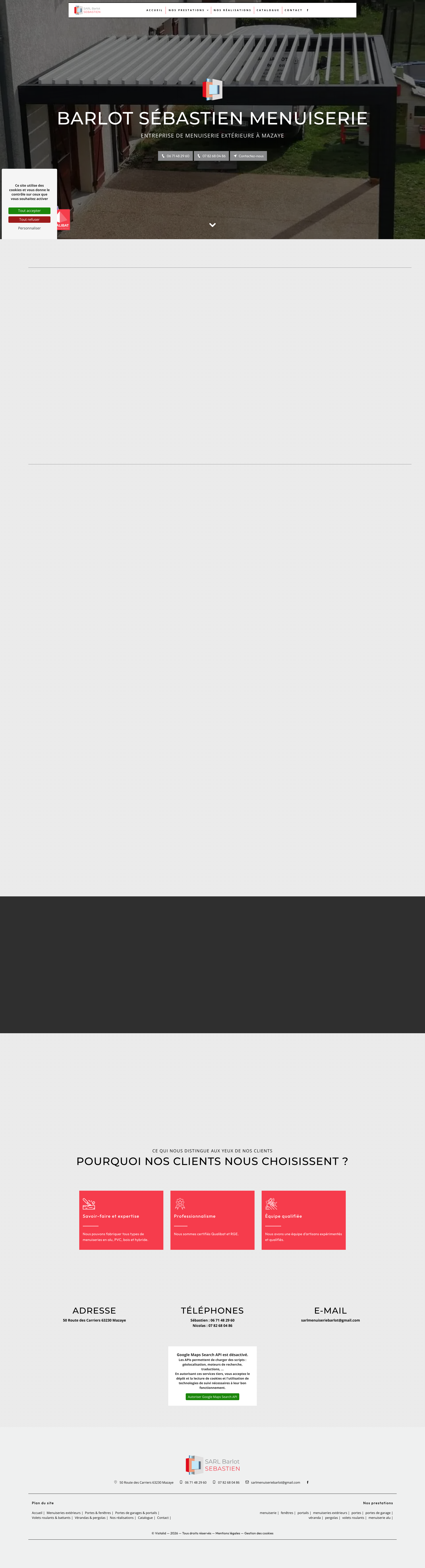 Aperçu du site
