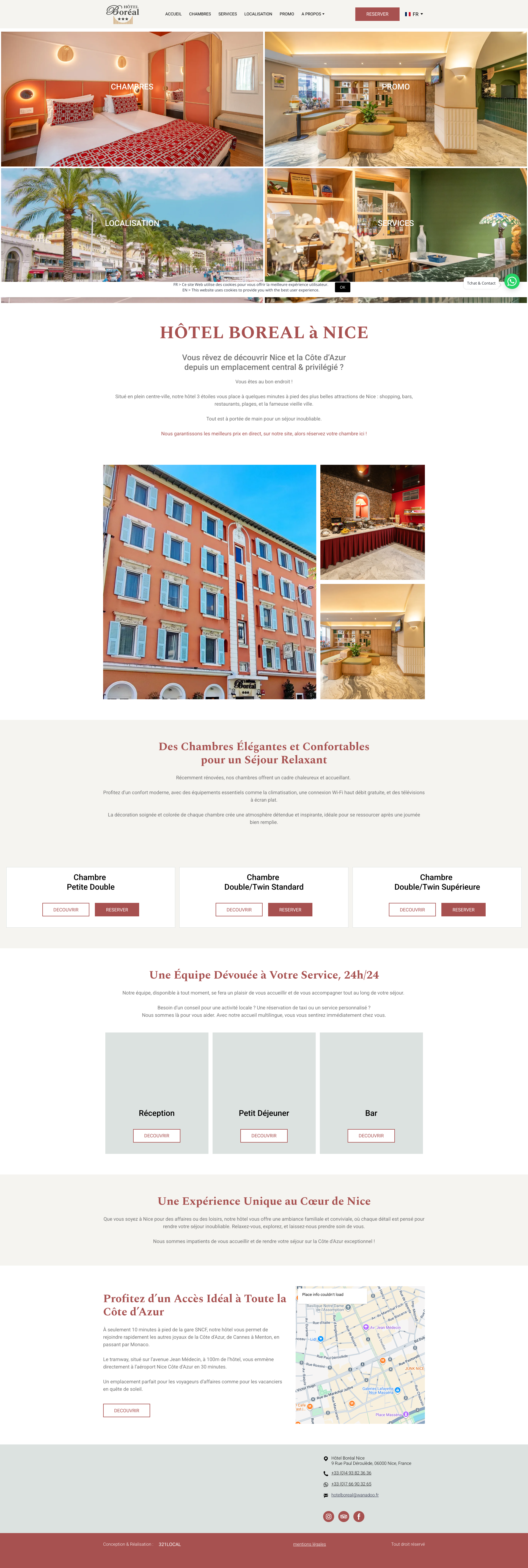 Aperçu du site