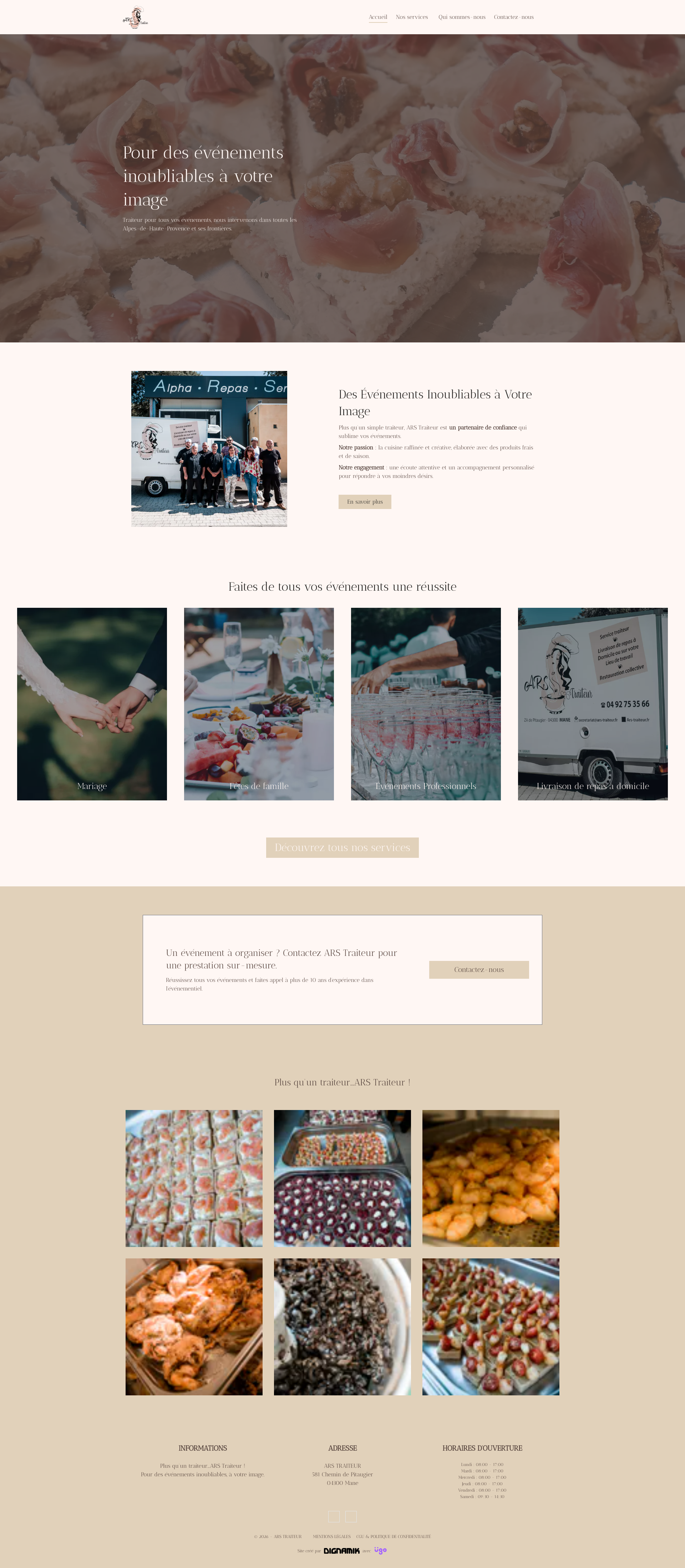 Aperçu du site