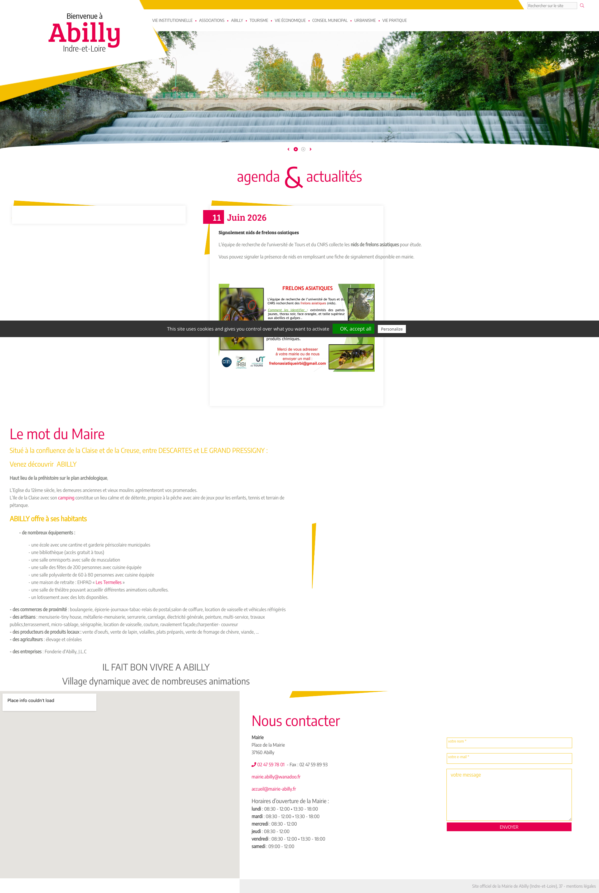 Aperçu du site